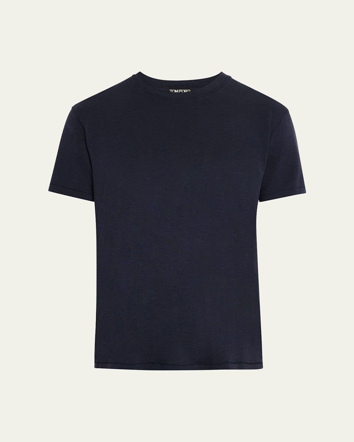 Mens Lyocell-Cotton Crewneck T-Shirt Product Image