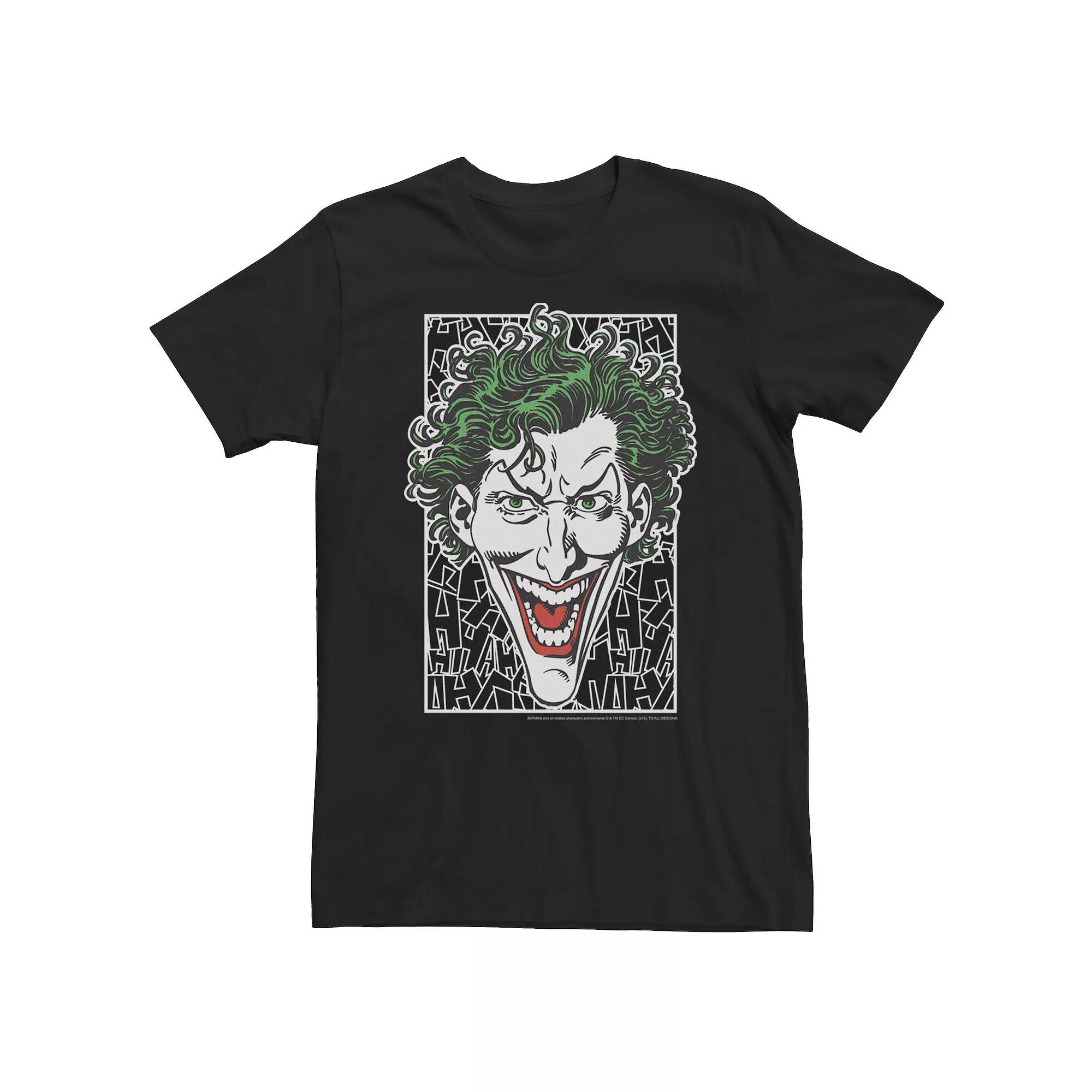 Big & Tall DC Comics Batman Joker Laughing Tee, Men's,  Product Image