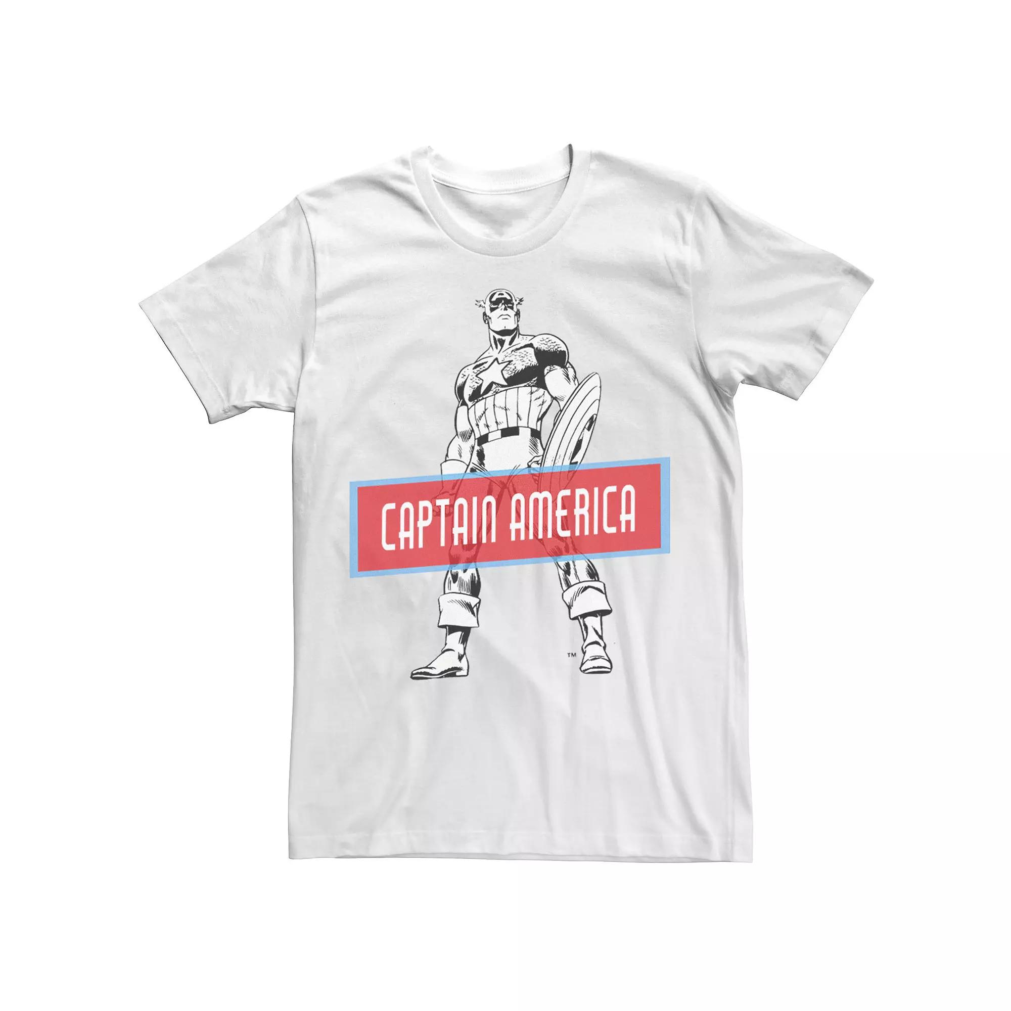 Men's Marvel Avengers Captain America Simple Portrait Tee,  Product Image