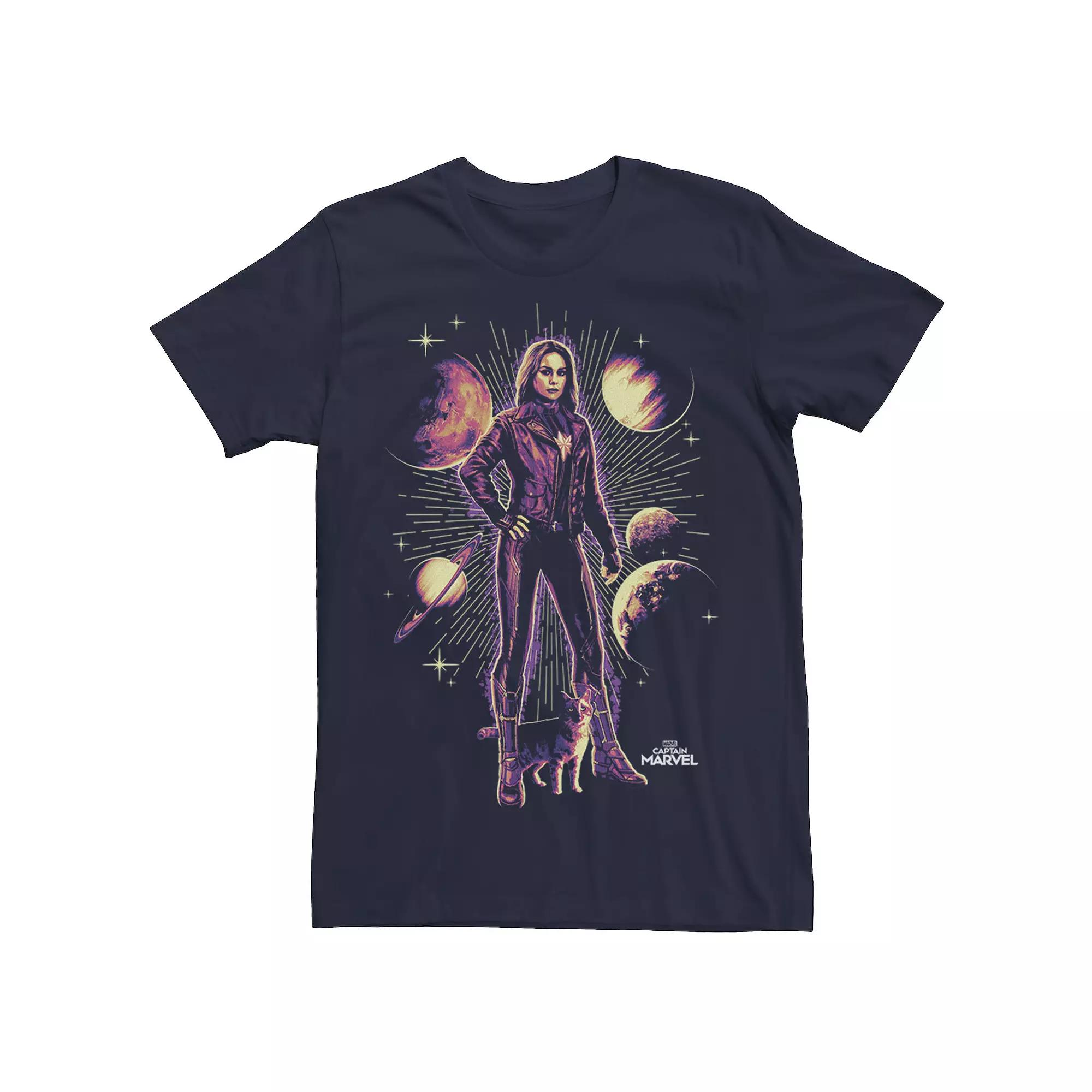 Men's Marvel Captain Marvel Planet Portrait Tee,  Product Image