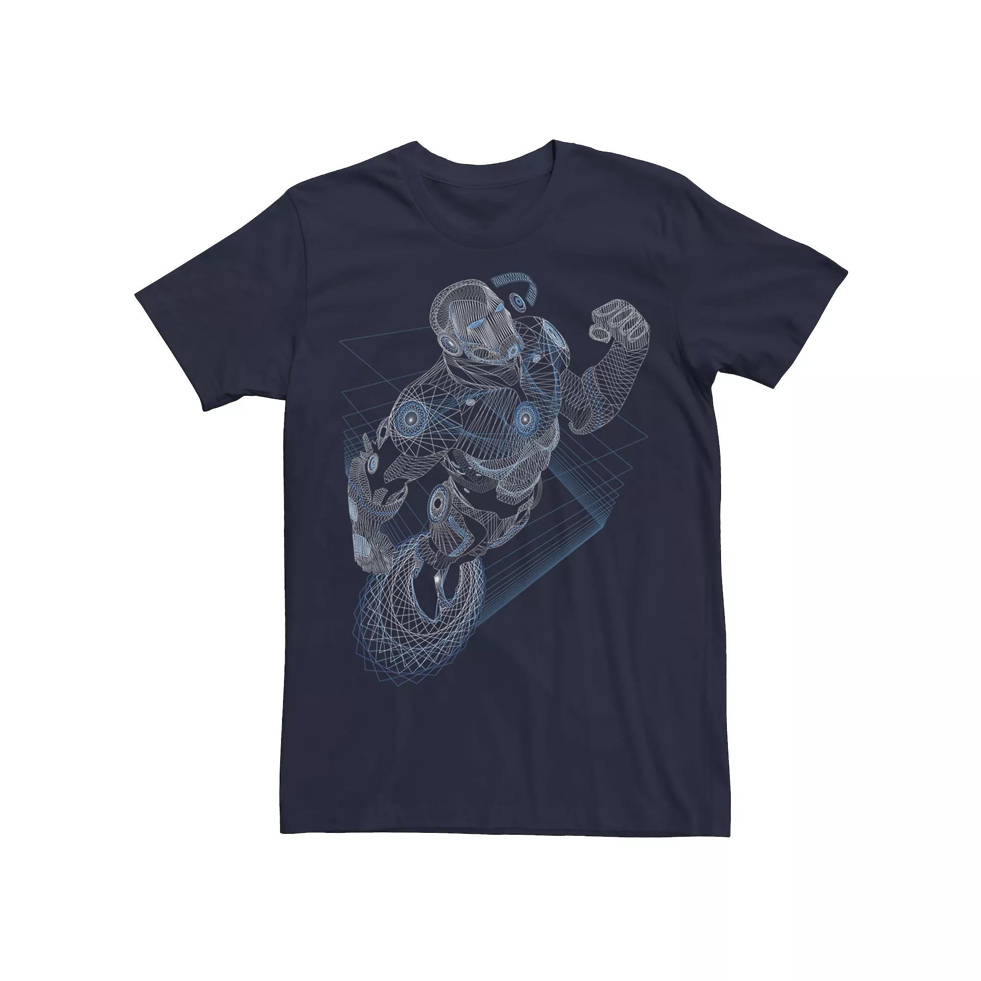 Men's Marvel Iron Man Schematics Portrait Tee,  Product Image