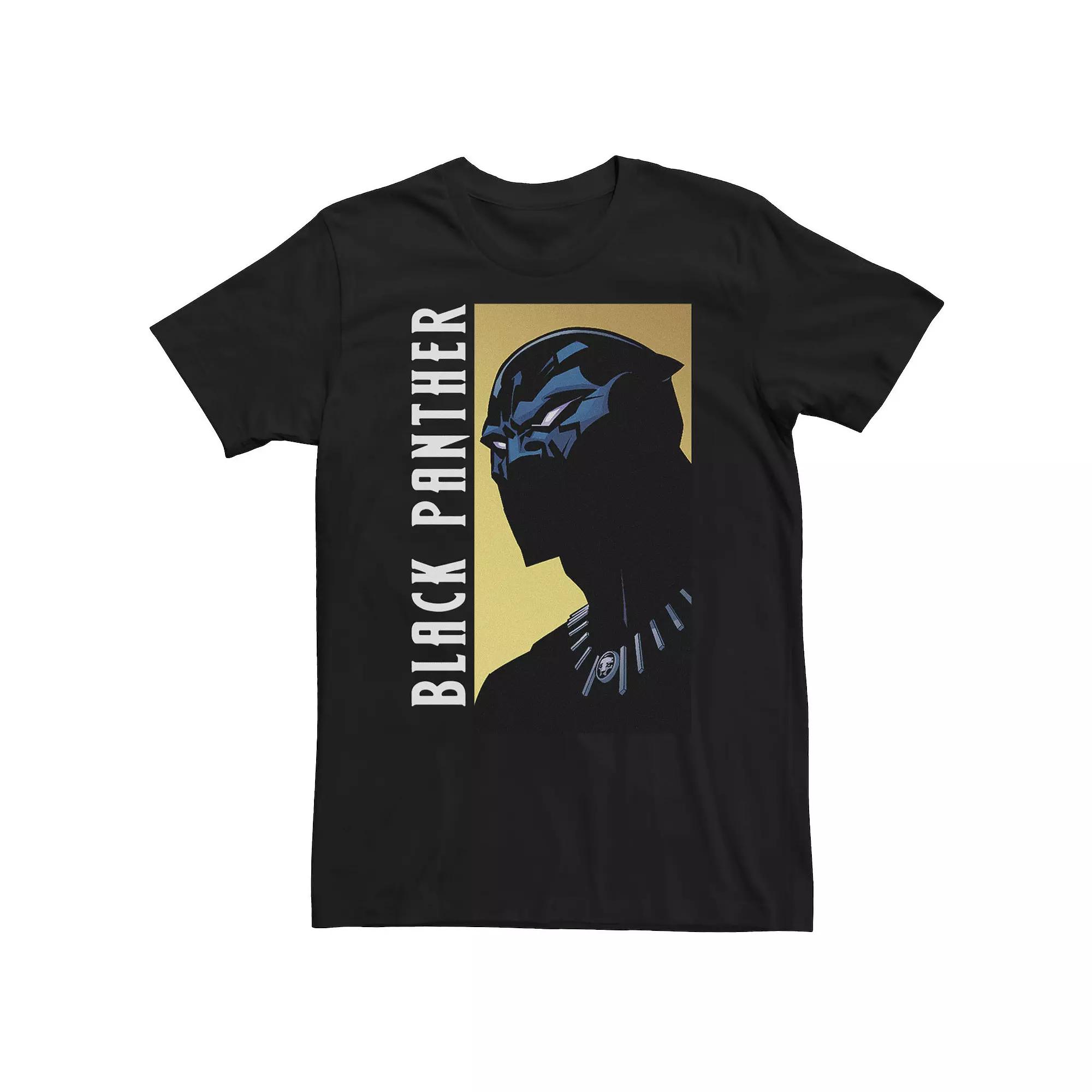 Big & Tall Marvel Black Panther Character Profile Intro Tee, Men's,  Product Image