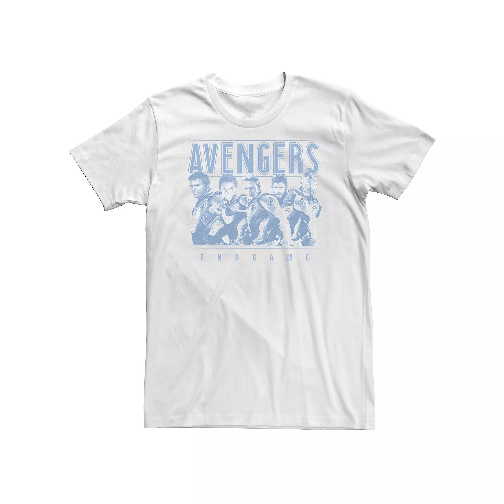 Big & Tall Marvel Avengers Endgame Ornate Suited Up Group Shot Tee, Men's,  Product Image