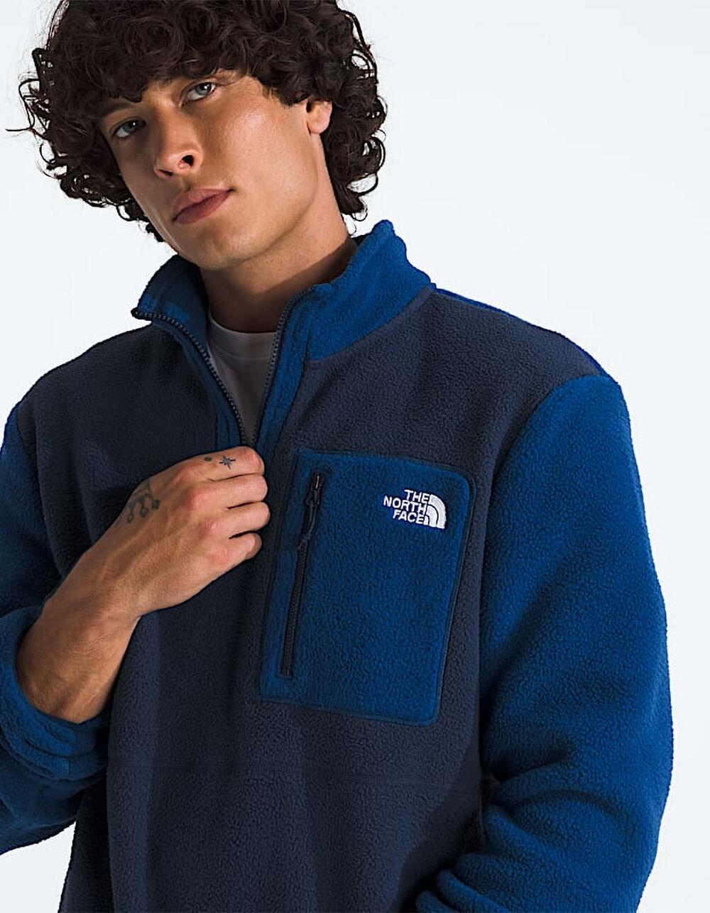 THE NORTH FACE Yumiori Mens Quarter Zip Fleece Jacket - NAVY COMBO Product Image