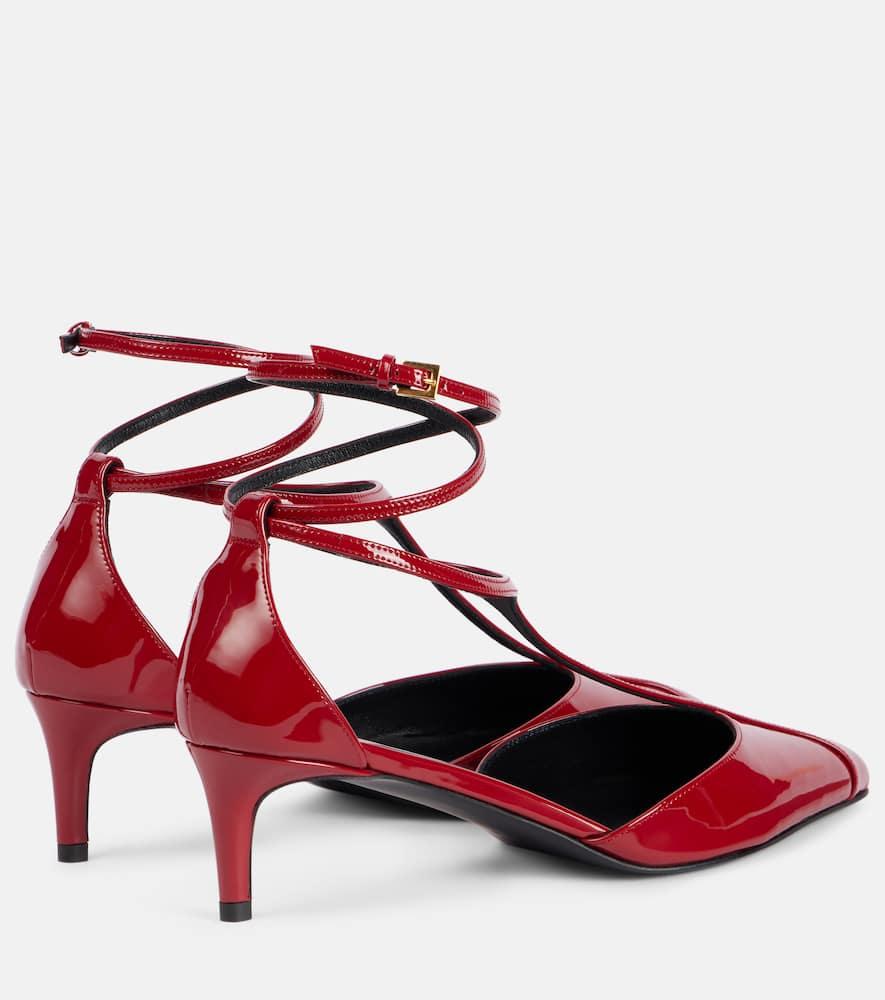KHAITE Mia 45 Patent Leather Pumps In Red Product Image