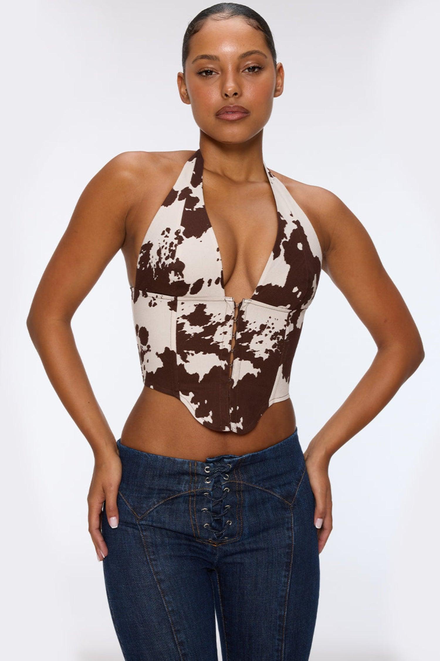 MARA CORSET - COW PRINT Product Image