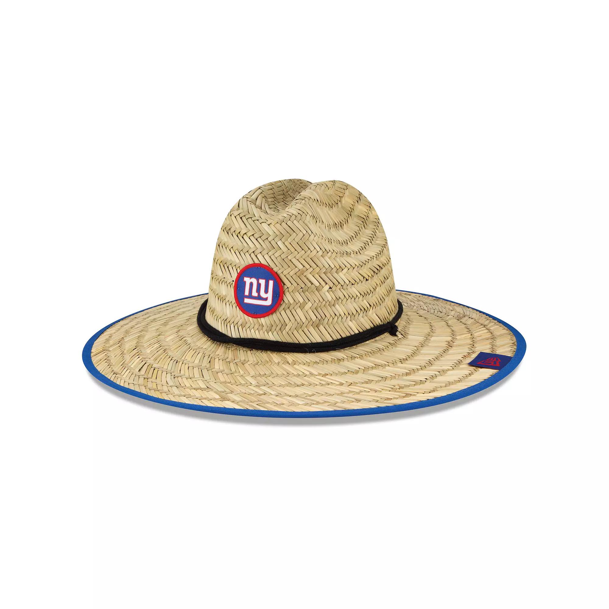 Men's New Era Natural New York Giants 2020 NFL Summer Sideline Official Straw Hat, Beige Product Image