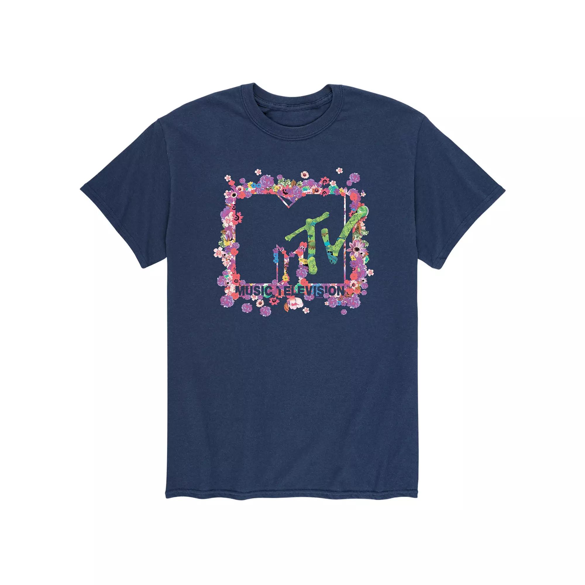 Men's MTV Floral Logo Tee,  Product Image