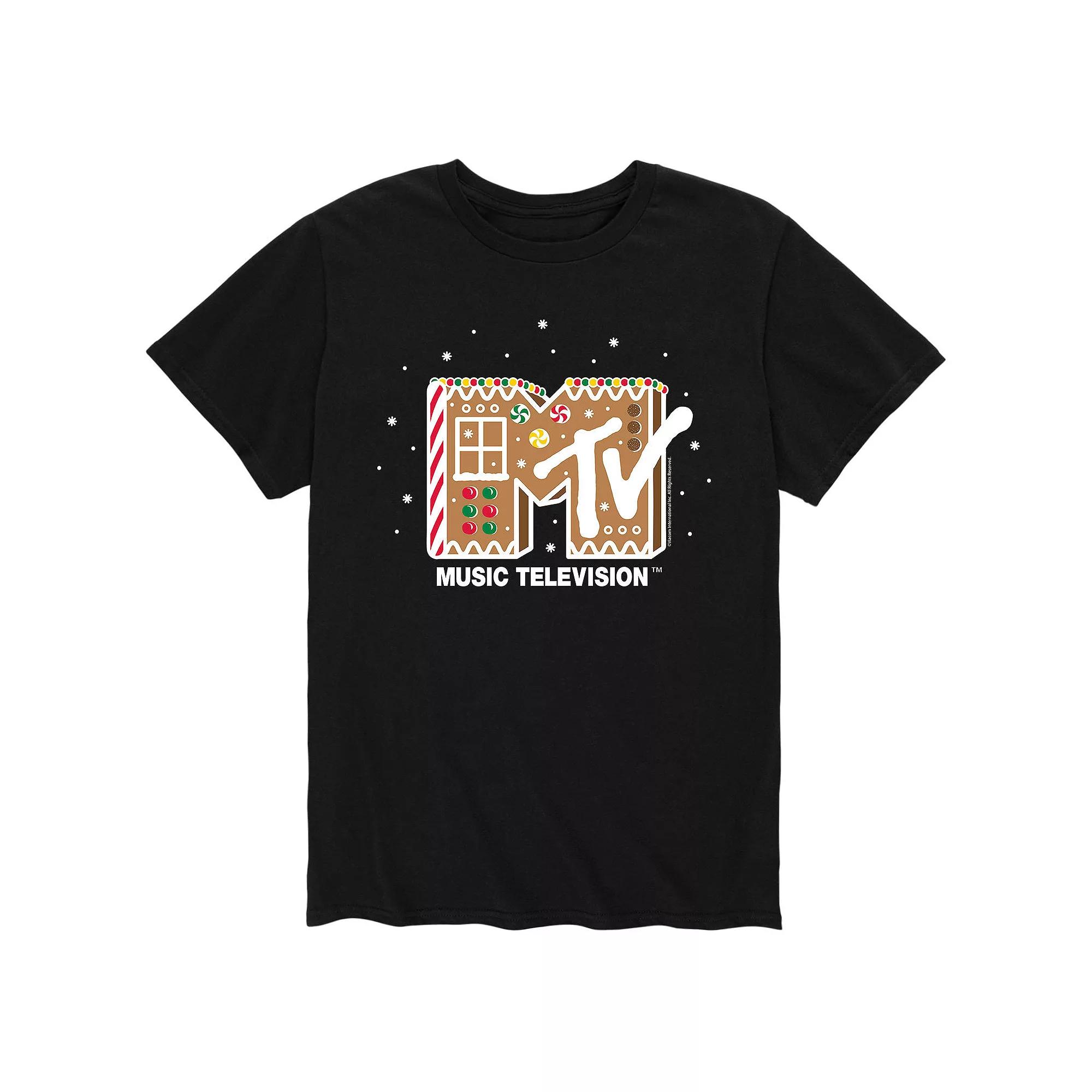 Men's MTV Classic Logo Gingerbread Tee,  Product Image