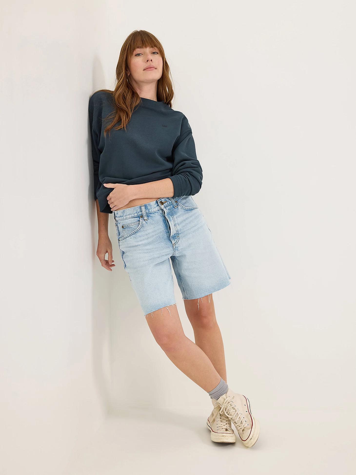 Women's Button Fly Slouch Bermuda | Women's Shorts | Lee® Product Image