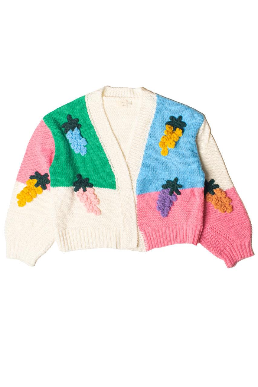Rainbow Fruit 3D Applique Cardigan Product Image