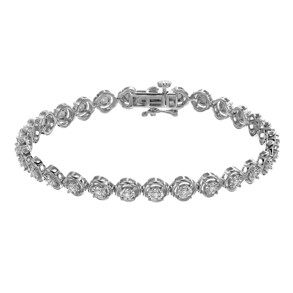 Diamond Brilliance 1/4 Carat T.W. Lab-Created Diamond Bracelet, Women's, Size: 7", Sterling Product Image