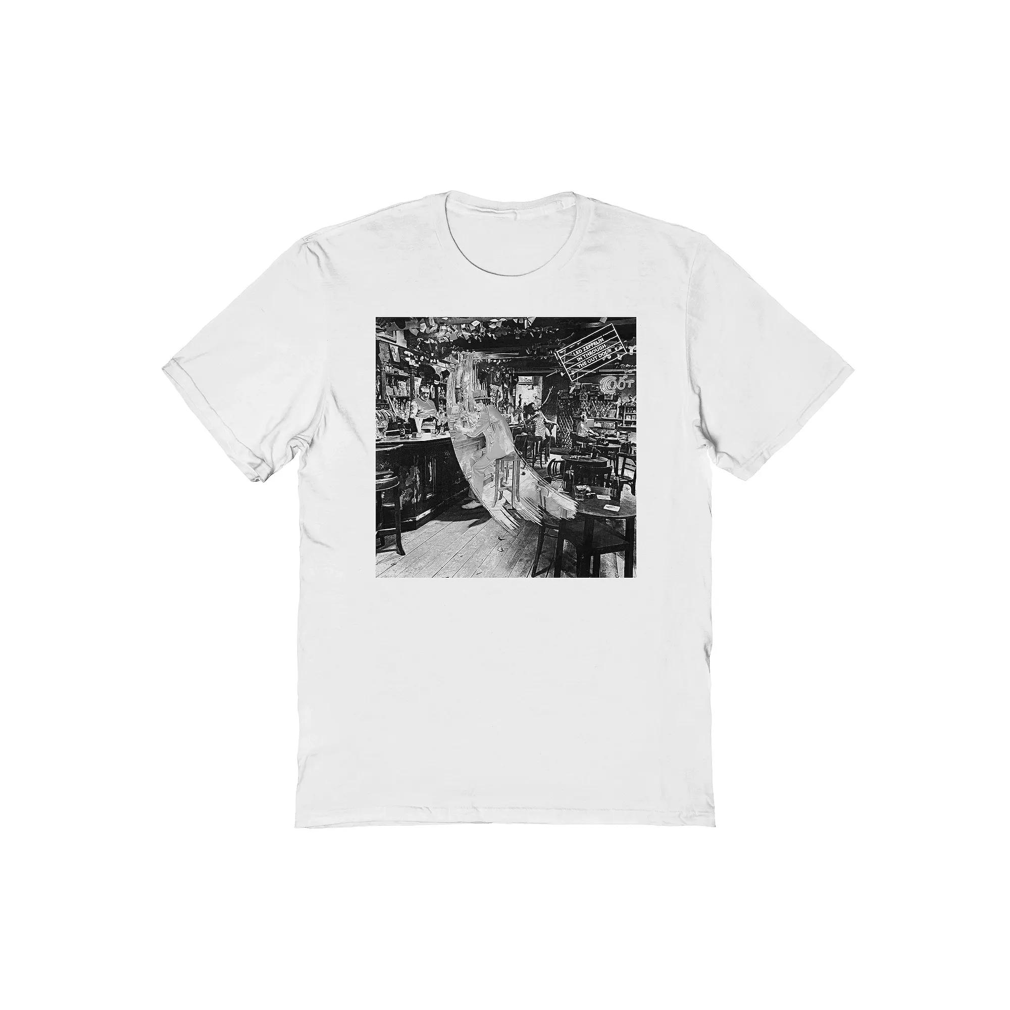 Men's Led Zeppelin Door Graphic Tee, Size: Large, White Product Image