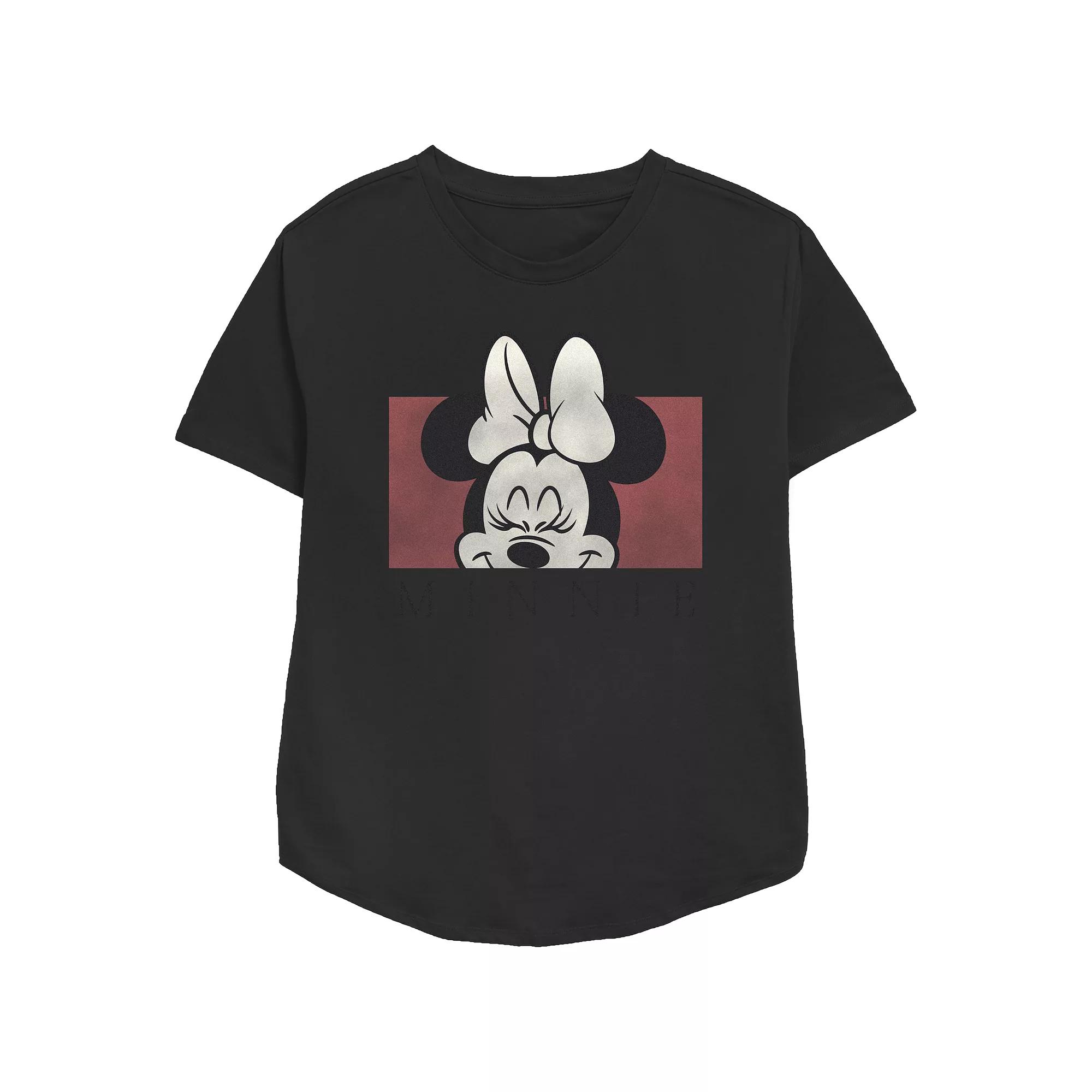 Disney's Minnie Mouse Cute Smile Women's Relaxed Fit Graphic Tee,  Product Image