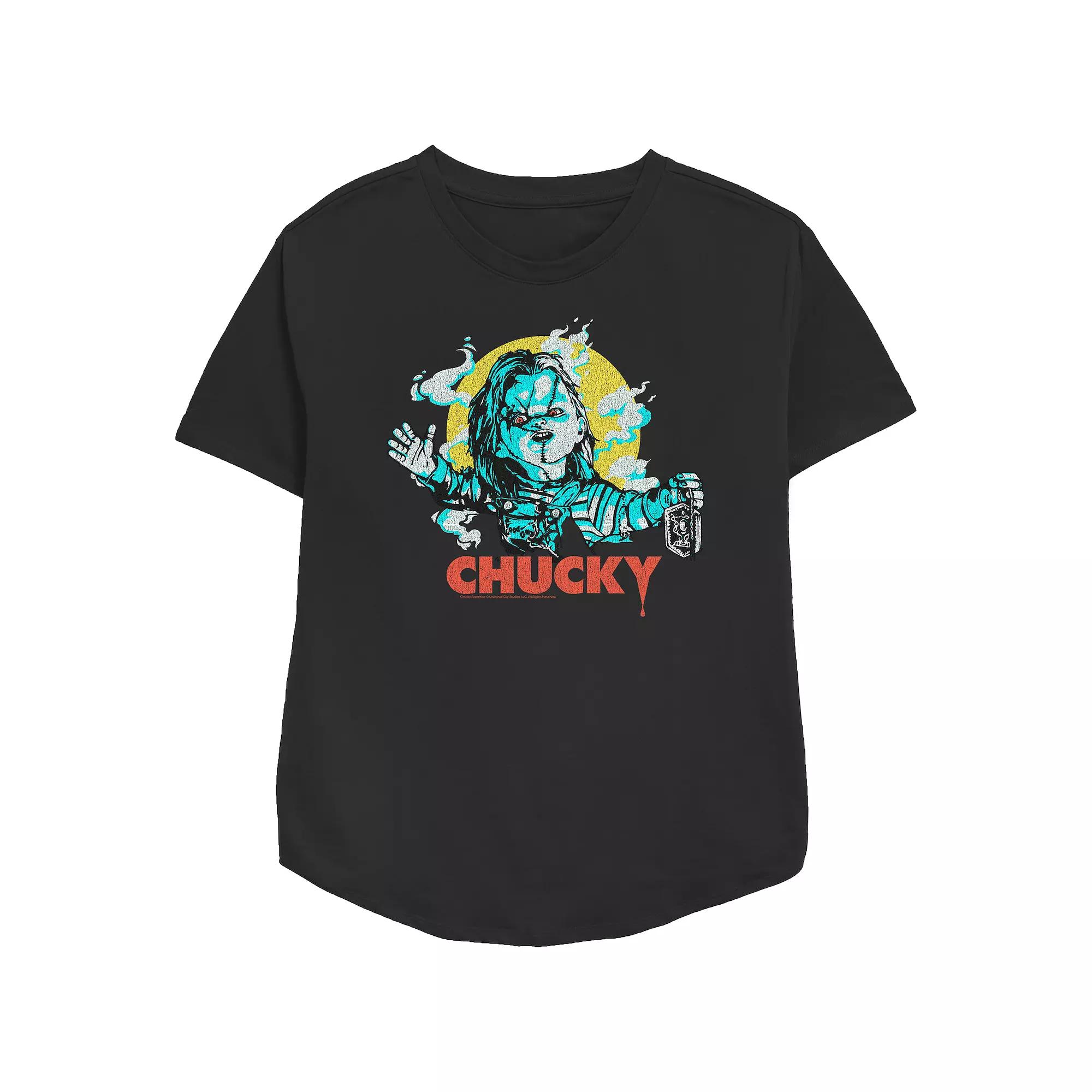 Women's Chucky Is Here Relaxed Fit Graphic Tee,  Product Image