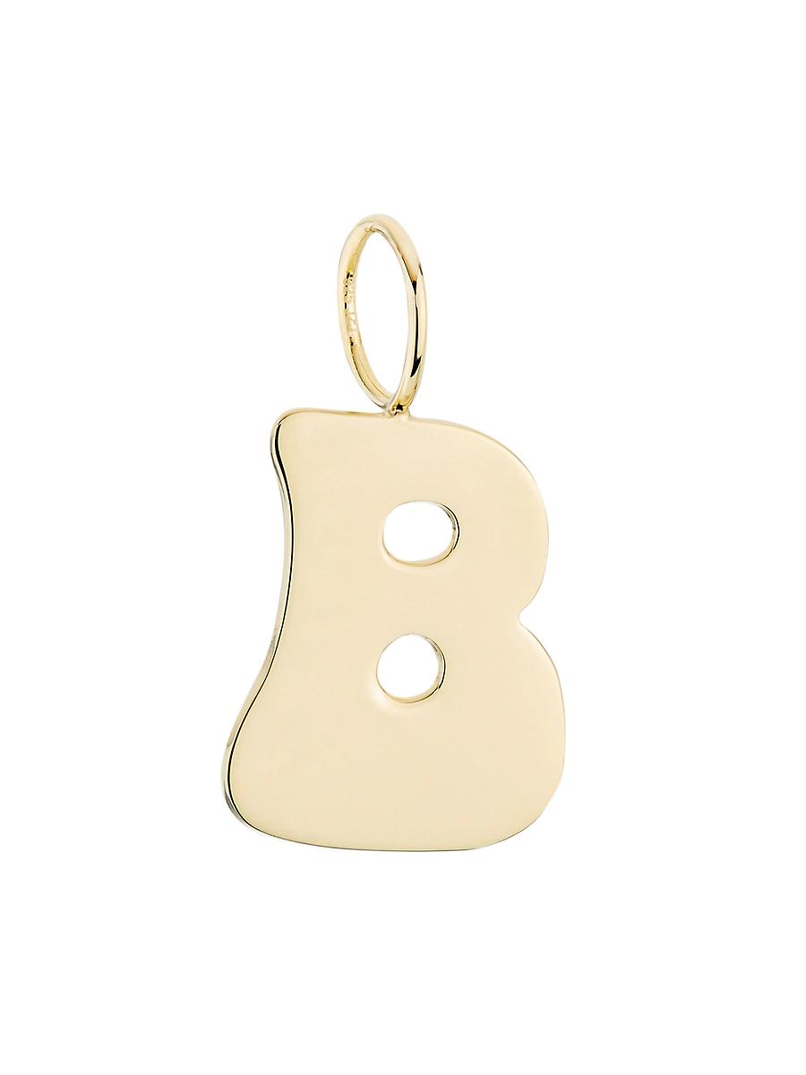 Womens Kelso 18K-Gold-Plated Initial Charm Product Image