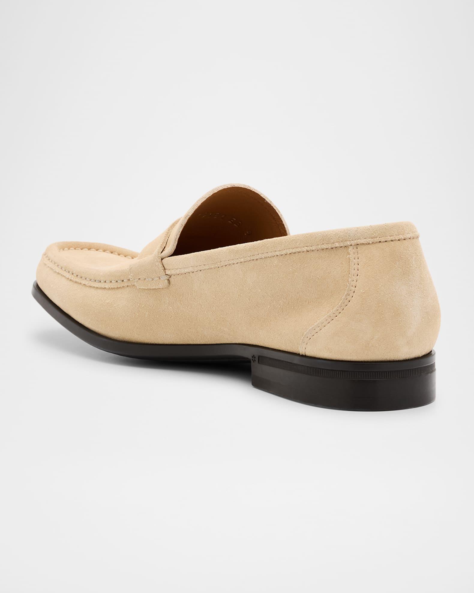 Men's Caspian 2 Suede Gancini-Bit Loafers Product Image