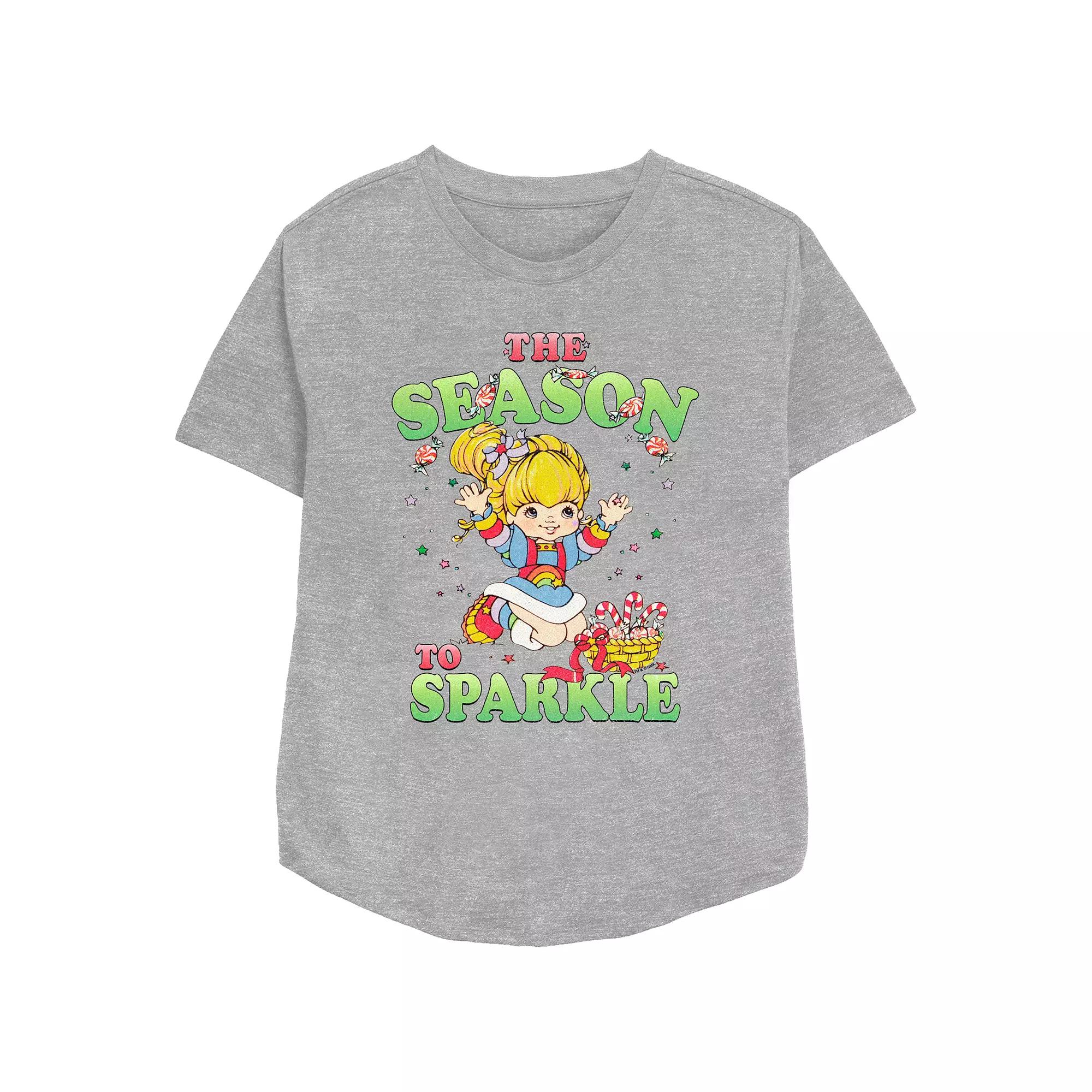 Women's Rainbow Brite The Season To Sparkle Relaxed Fit Graphic Tee,  Product Image