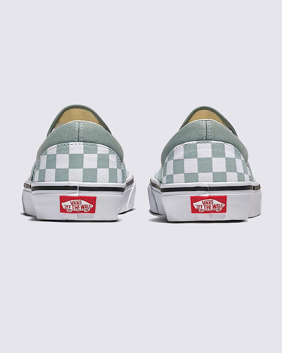 Classic Slip-On Checkerboard Shoe in Pure Grey / White| Vans US Product Image