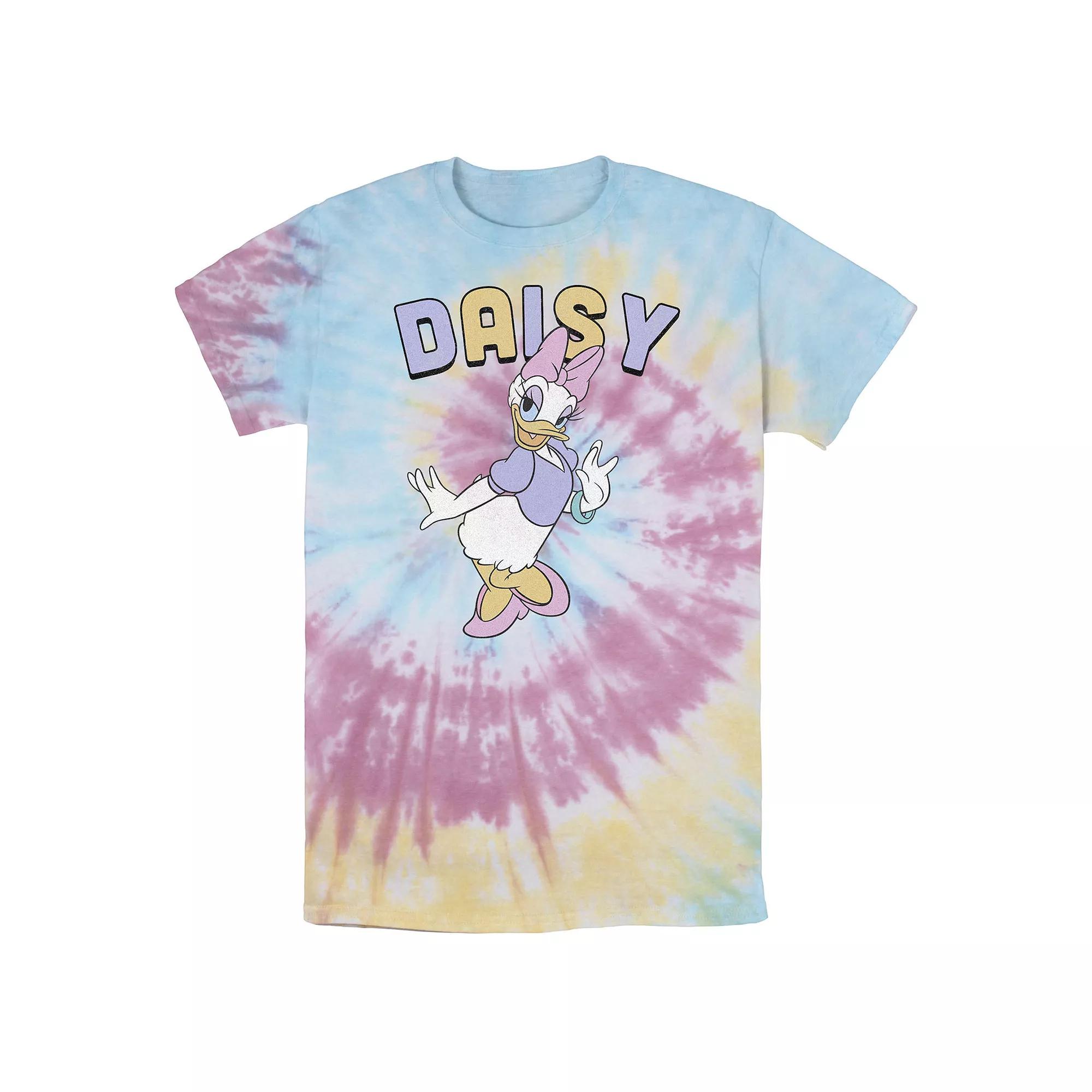 Men's Disney Mickey & Friends Daisy Duck Simple Portrait Bomabrd Wash Tee, Size: Medium, White Blue Product Image