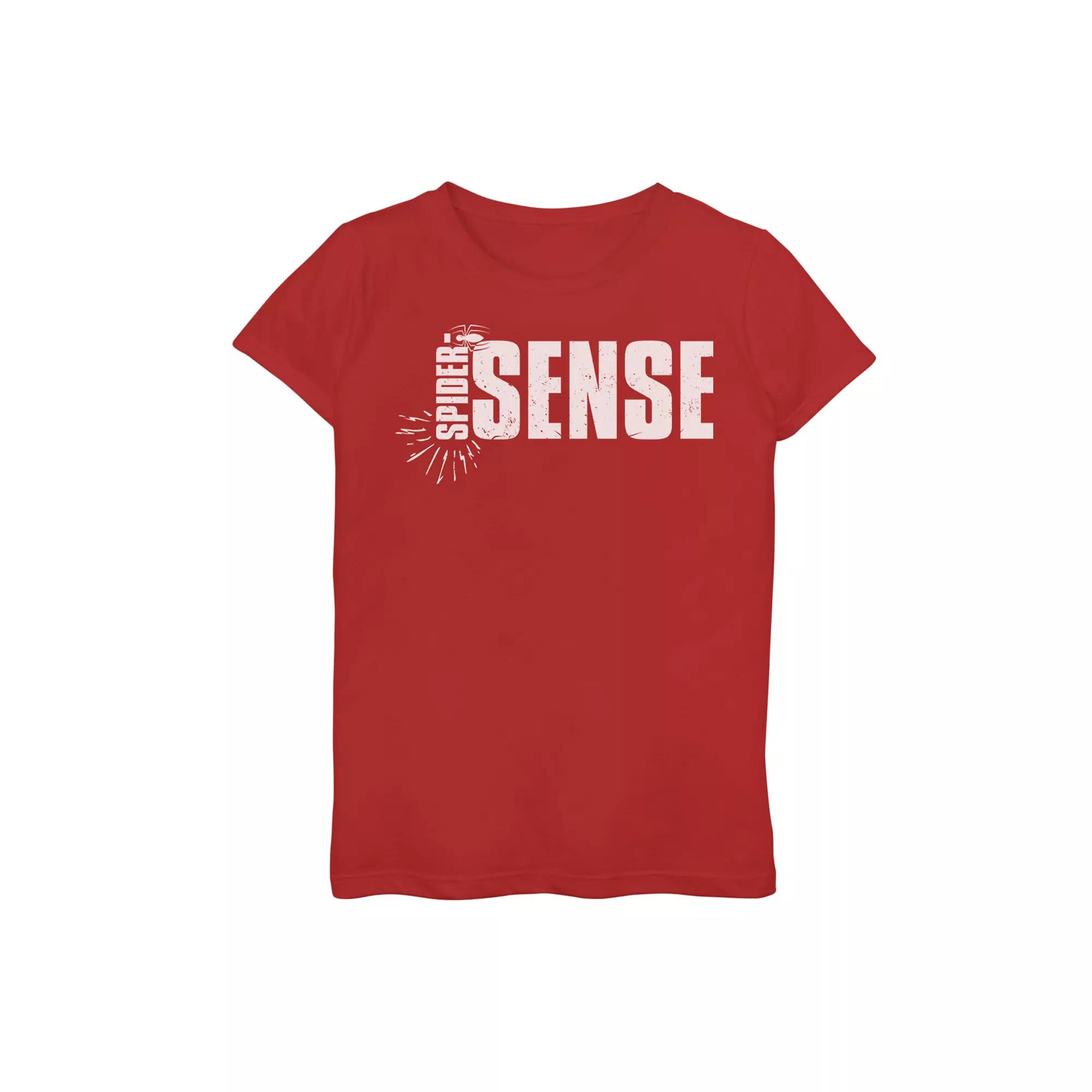 Girls 7-16 Marvel Spider-Man Spider-Sense Text Graphic Tee, Girl's,  Product Image
