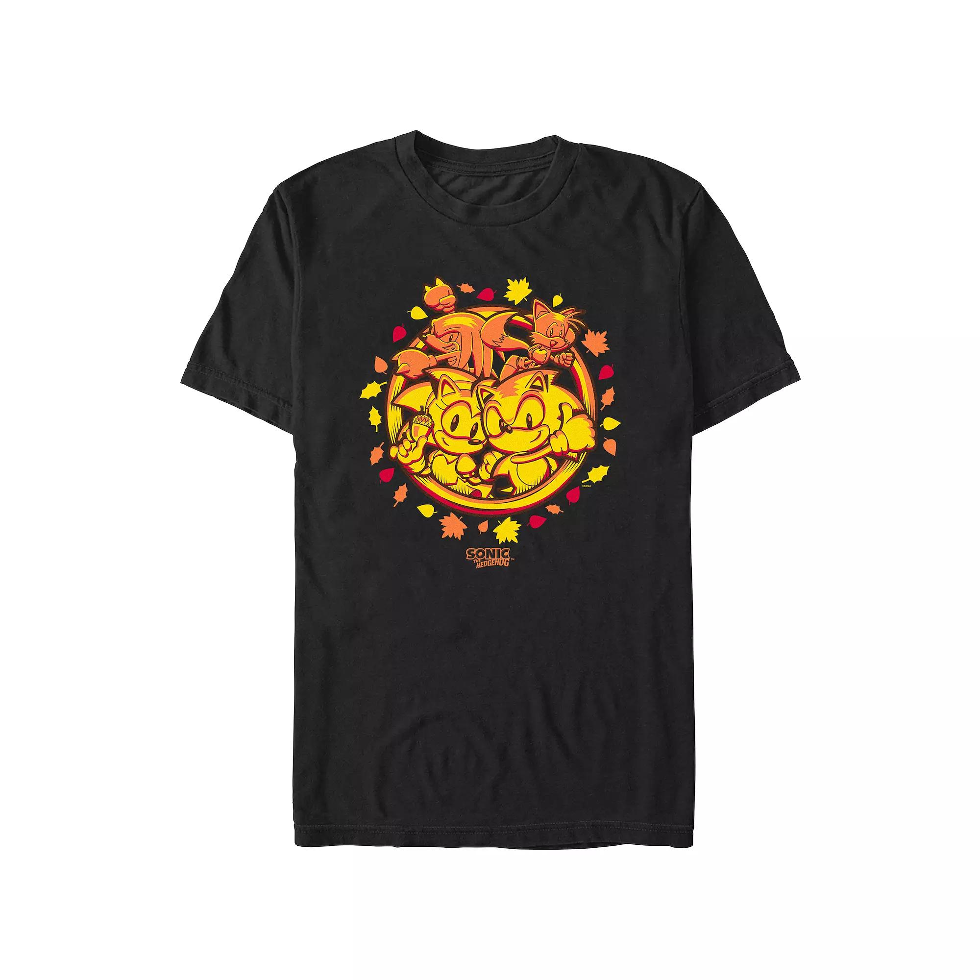 Men's Sonic The Hedgehog Autumn Ring Graphic Tee,  Product Image