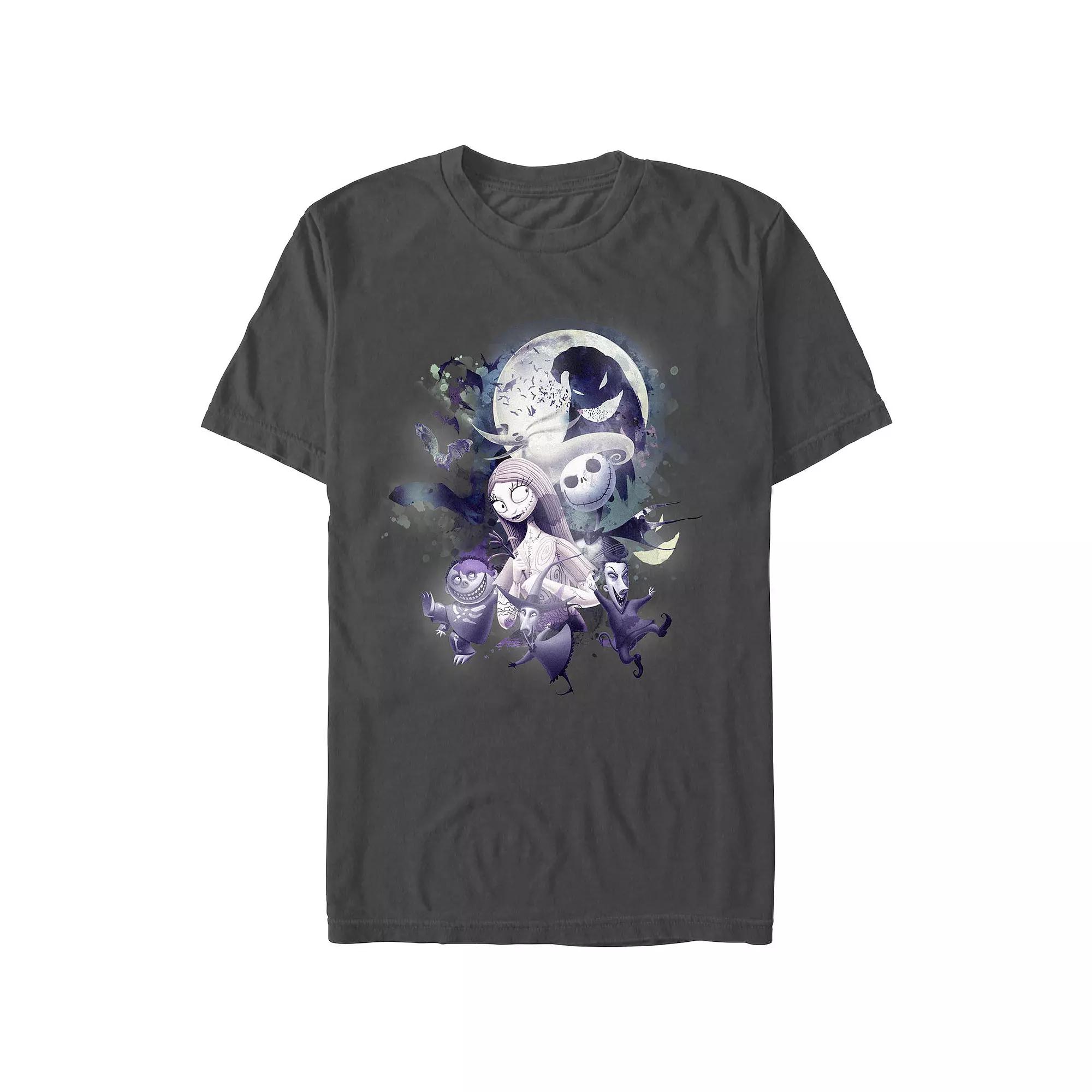 Disney's The Nightmare Before Christmas Glowy Full Moon Men's Graphic Tee,  Product Image