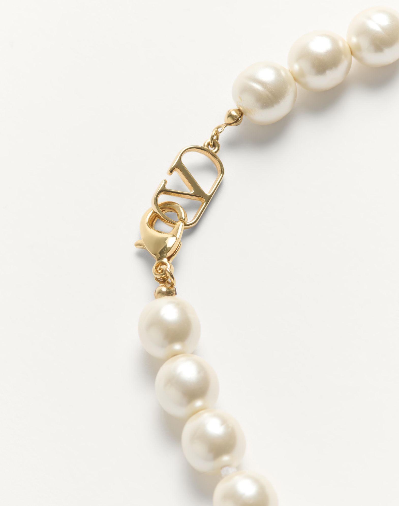 Coeur Royal Necklace In Metal, Enamel And Beads  Product Image