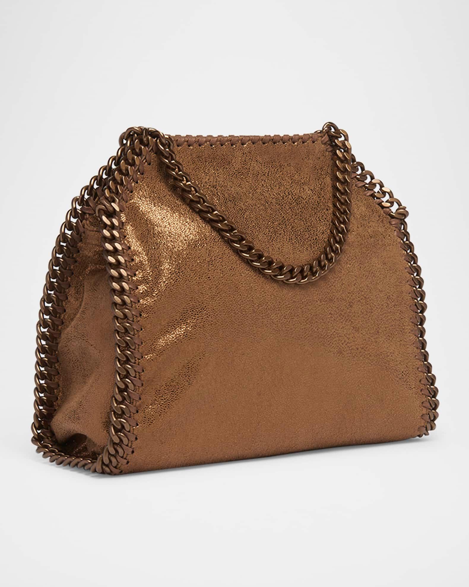 Mini Falabella Eco Shiny Dotted Chamois Bag with Tonal Chain Product Image