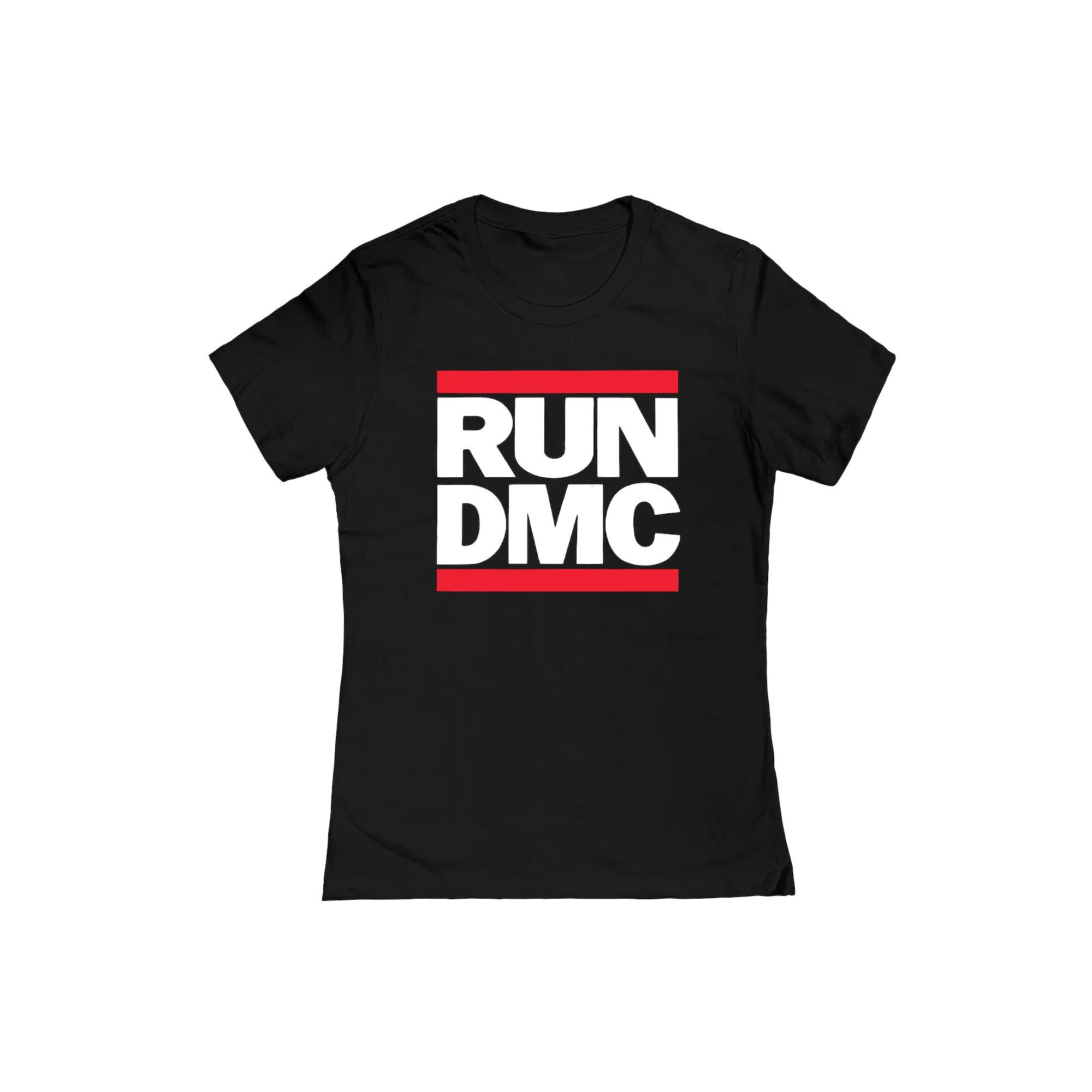 Juniors' RUN DMC Logo Graphic Tee, Girl's, Size: Large, Black Product Image