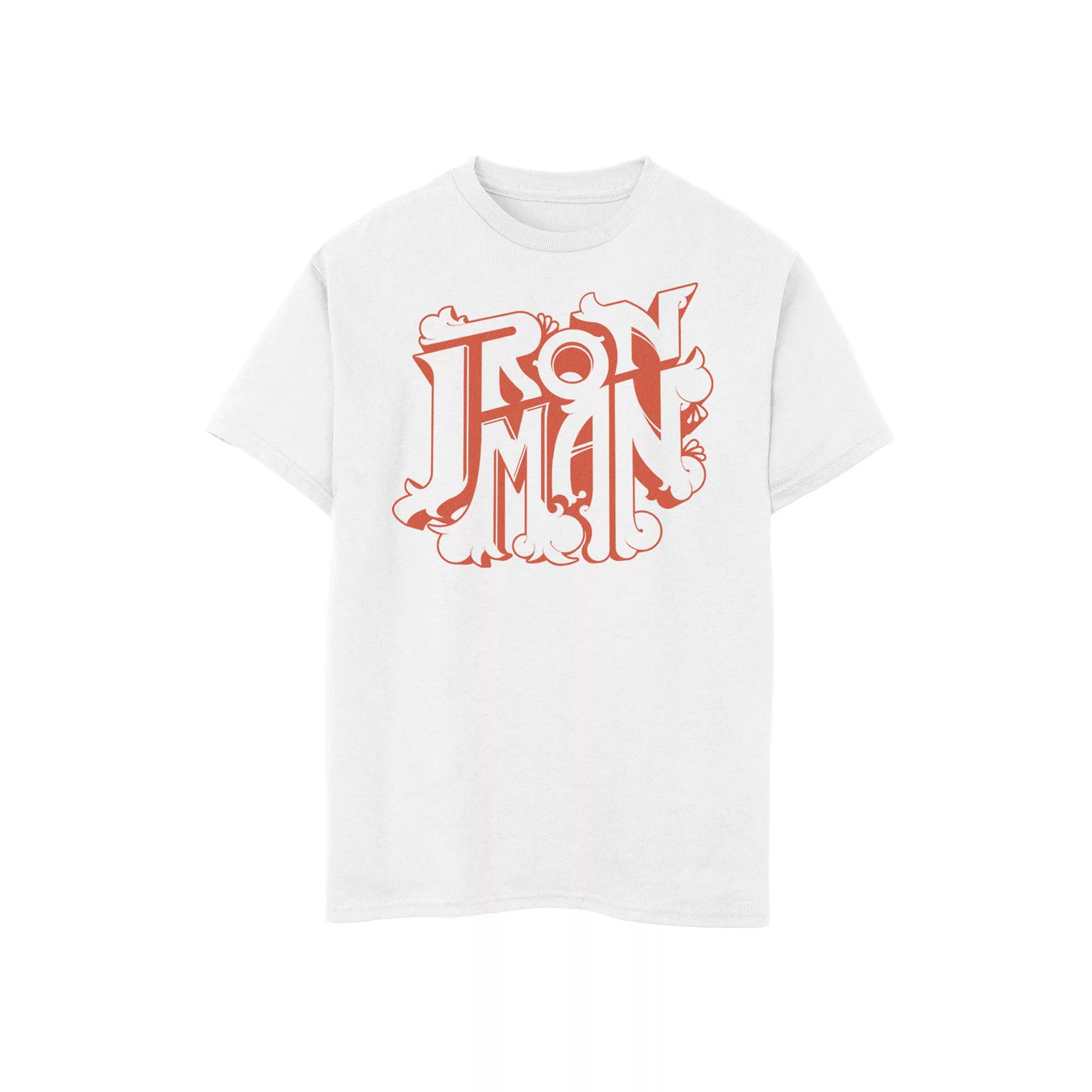 Boys 8-20 Marvel Iron Man Retro Bubble Text Logo Graphic Tee, Boy's,  Product Image
