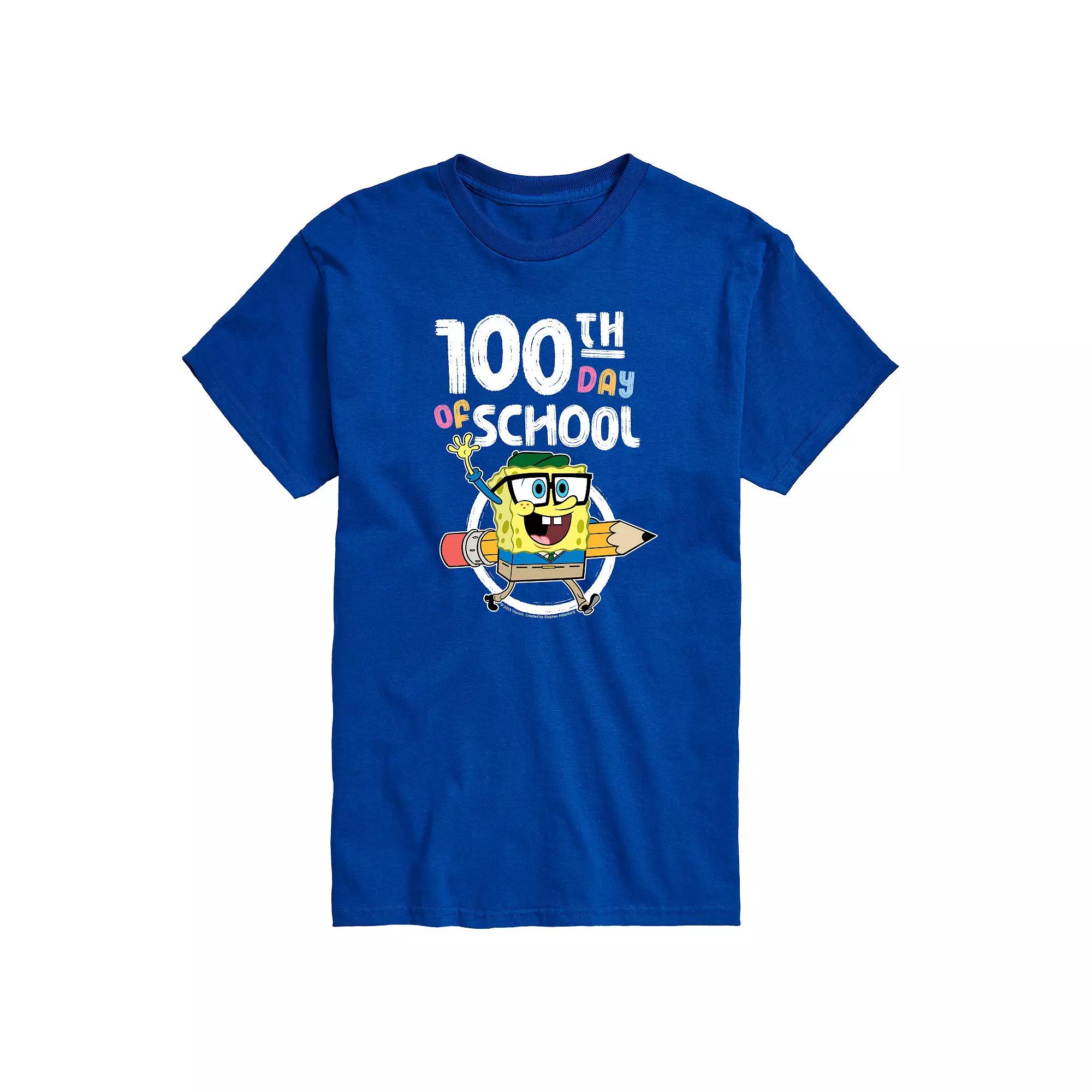 Men's SpongeBob SquarePants 100th Day Graphic Tee,  Product Image