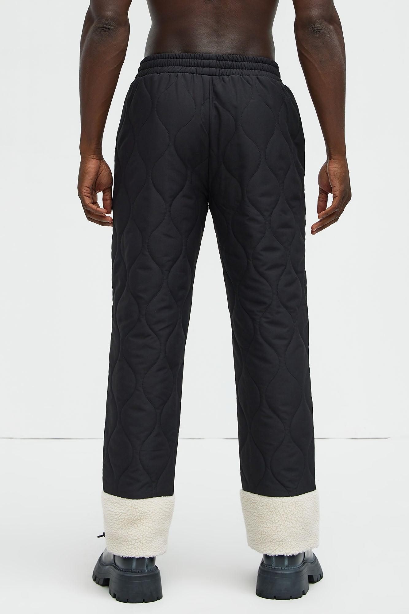 Shreddin' Slopes Straight Quilted Pants - Black Product Image