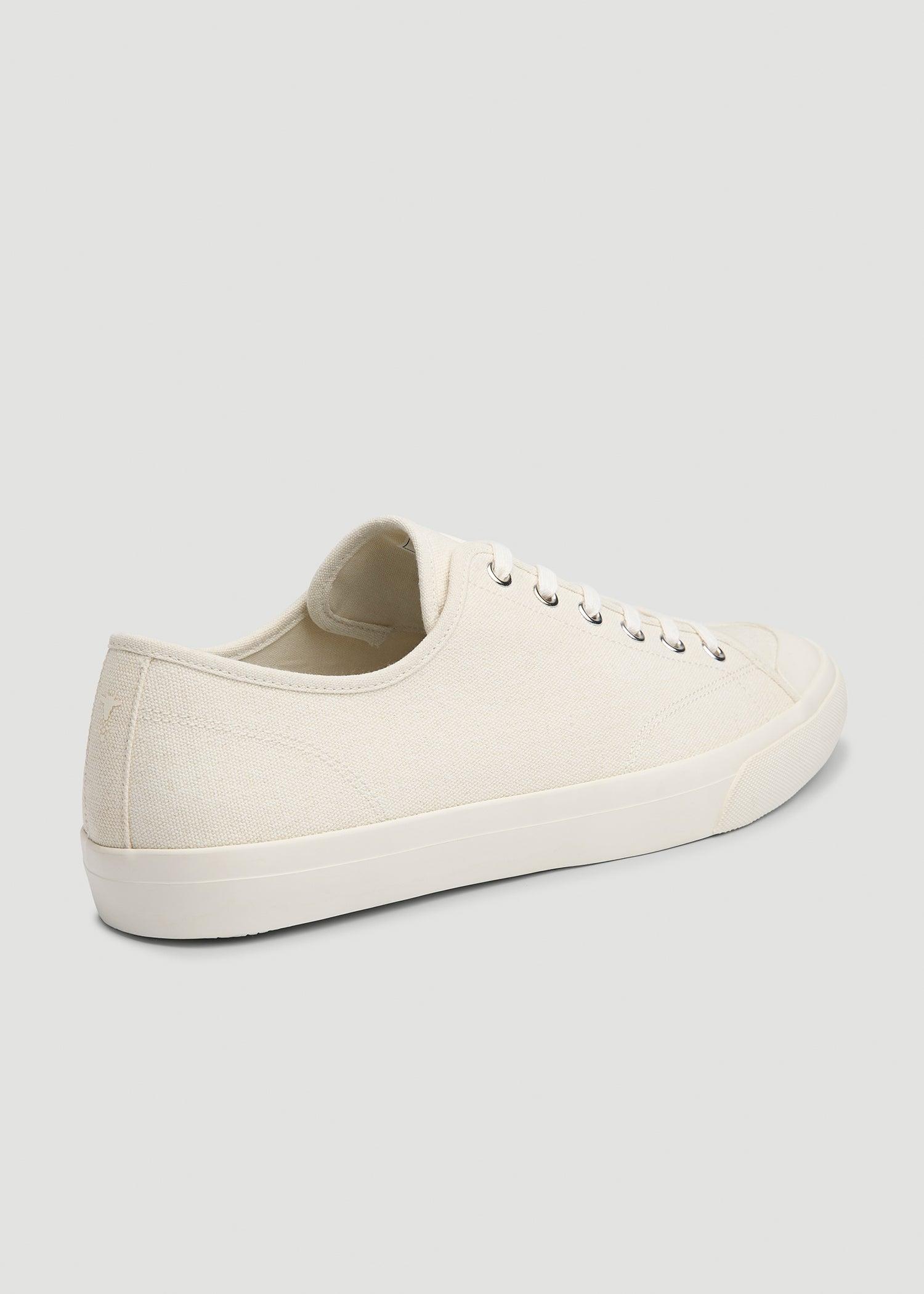 Vulcanized Sneaker for Tall Men in Ecru Male Product Image