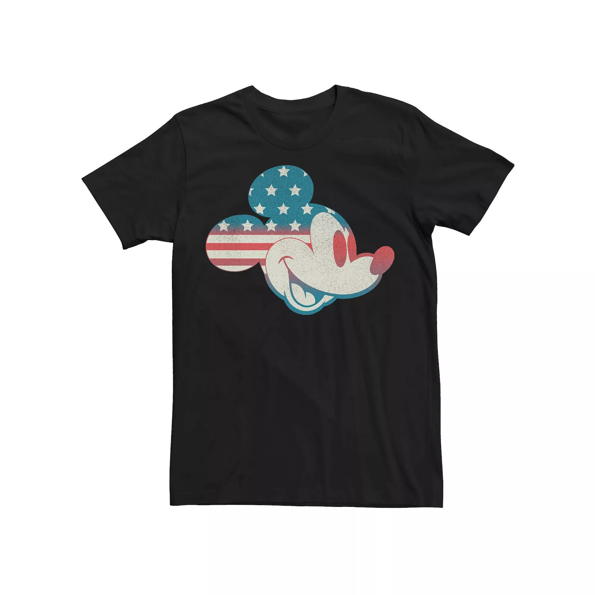 Disney's Mickey & Friends Mickey Men's American Flag Fill Tee,  Product Image