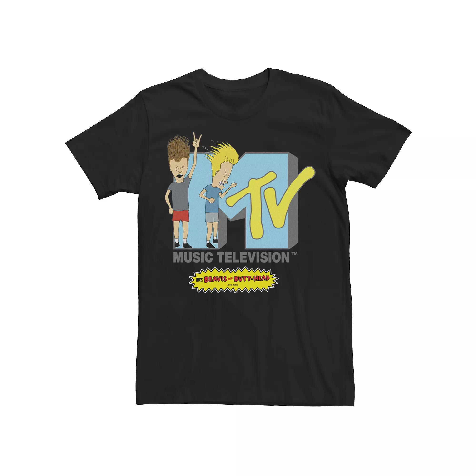 Men's Beavis And Butt-Head MTV Logo Tee,  Product Image