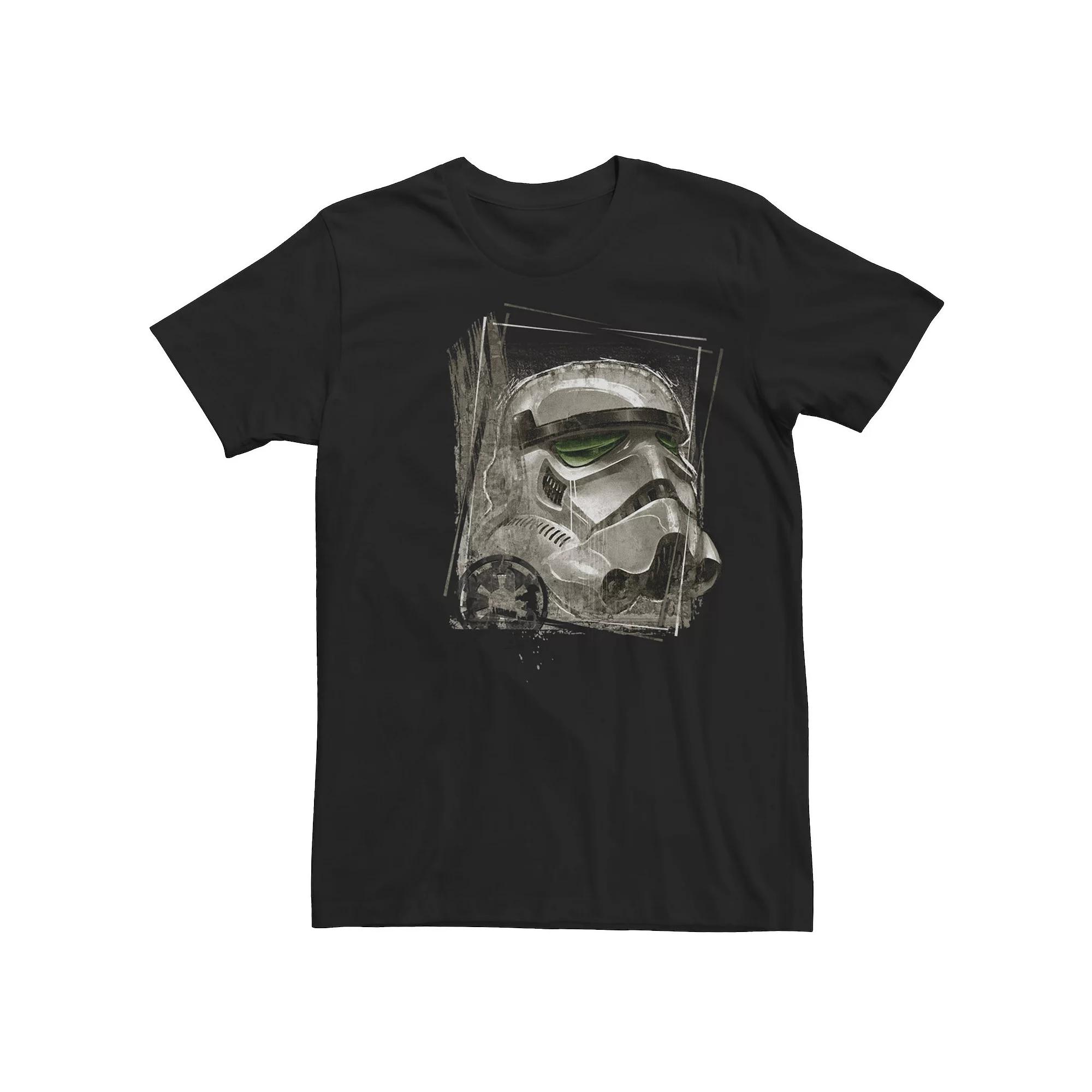 Men's Star Wars Stormtrooper Grungy Helmet Tee,  Product Image