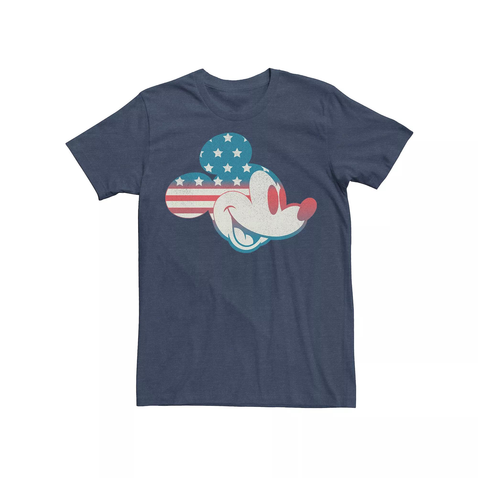 Disney's Mickey & Friends Mickey Men's American Flag Fill Tee,  Product Image