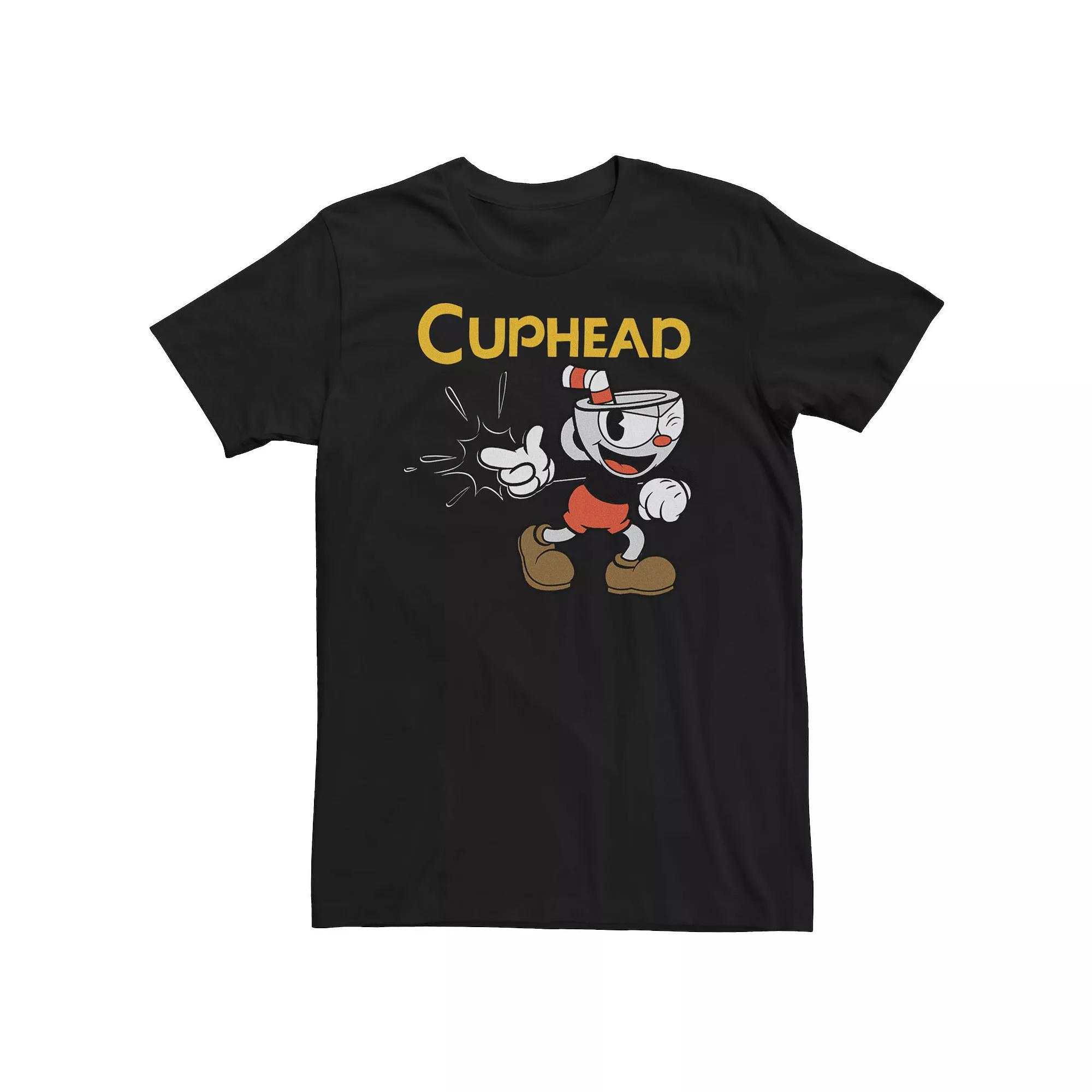 Big & Tall Cuphead Distressed Logo Tee, Men's,  Product Image