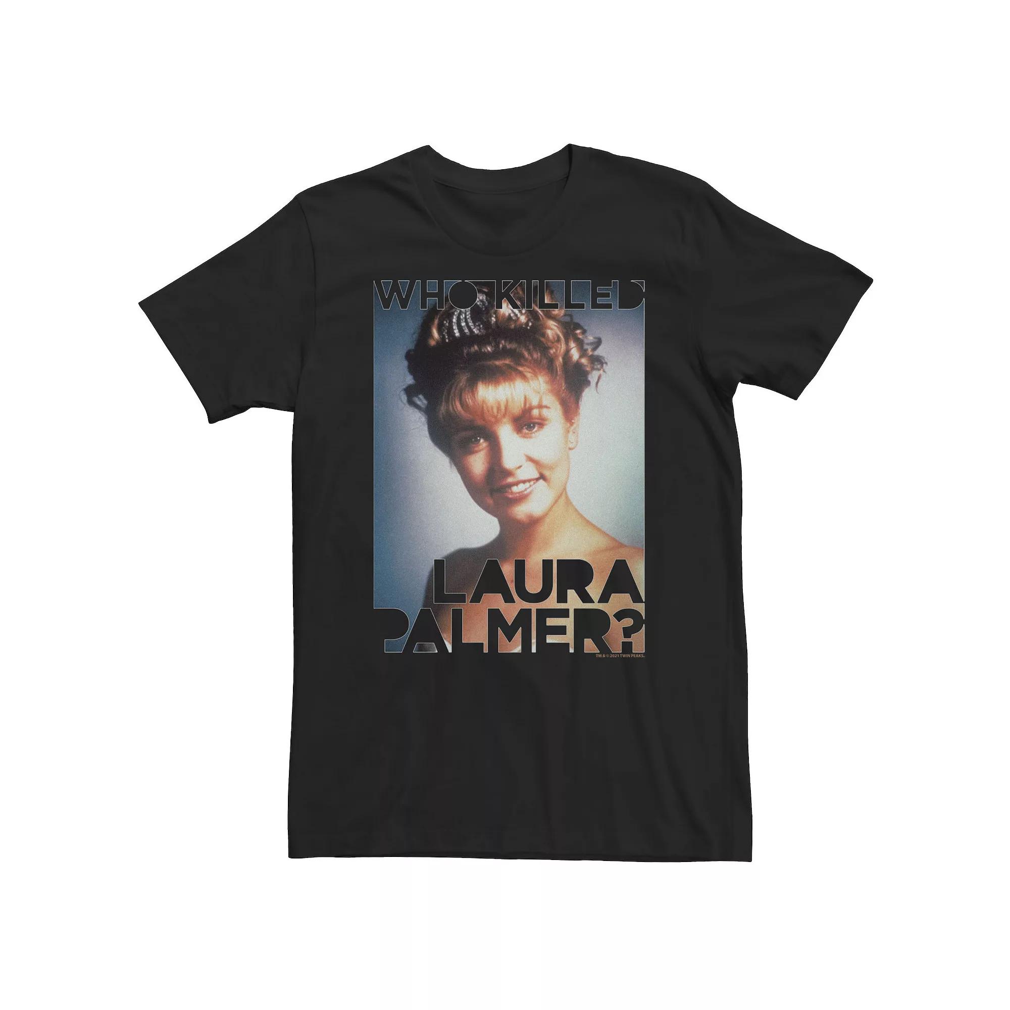 Big & Tall Twin Peaks Laura Palmer Portrait Text Tee, Men's,  Product Image