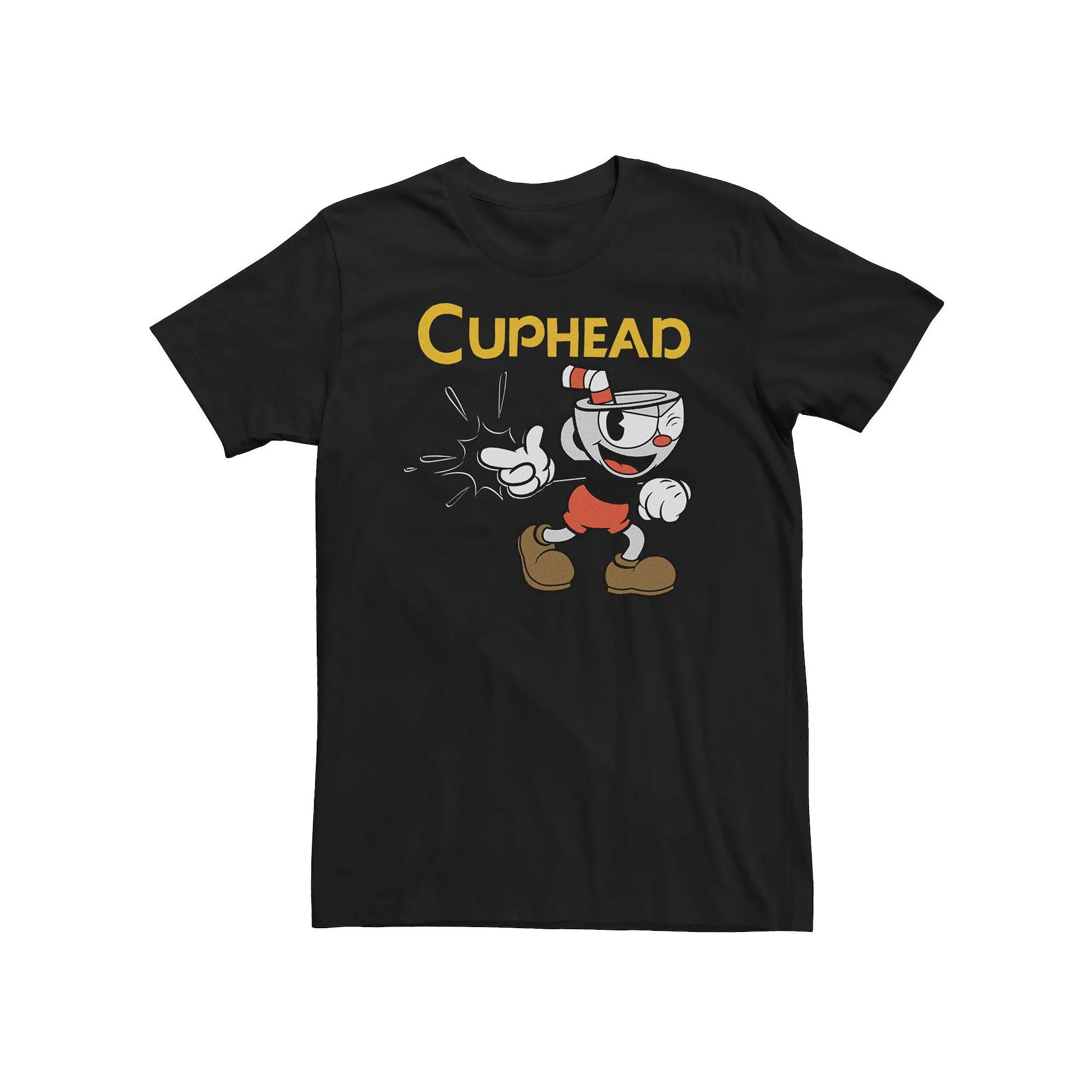 Big & Tall Cuphead Distressed Logo Tee, Men's,  Product Image