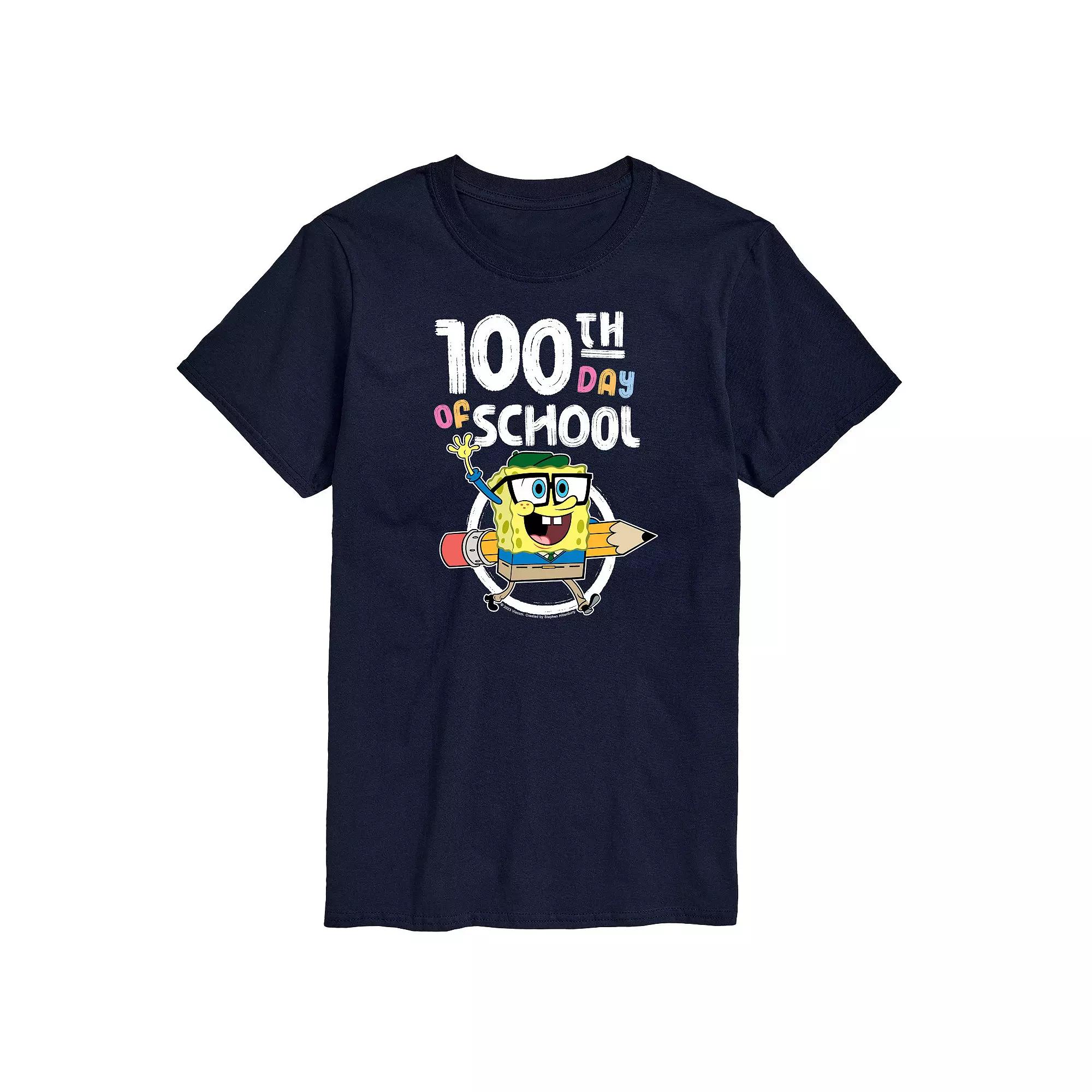 Men's SpongeBob SquarePants 100th Day Graphic Tee,  Product Image