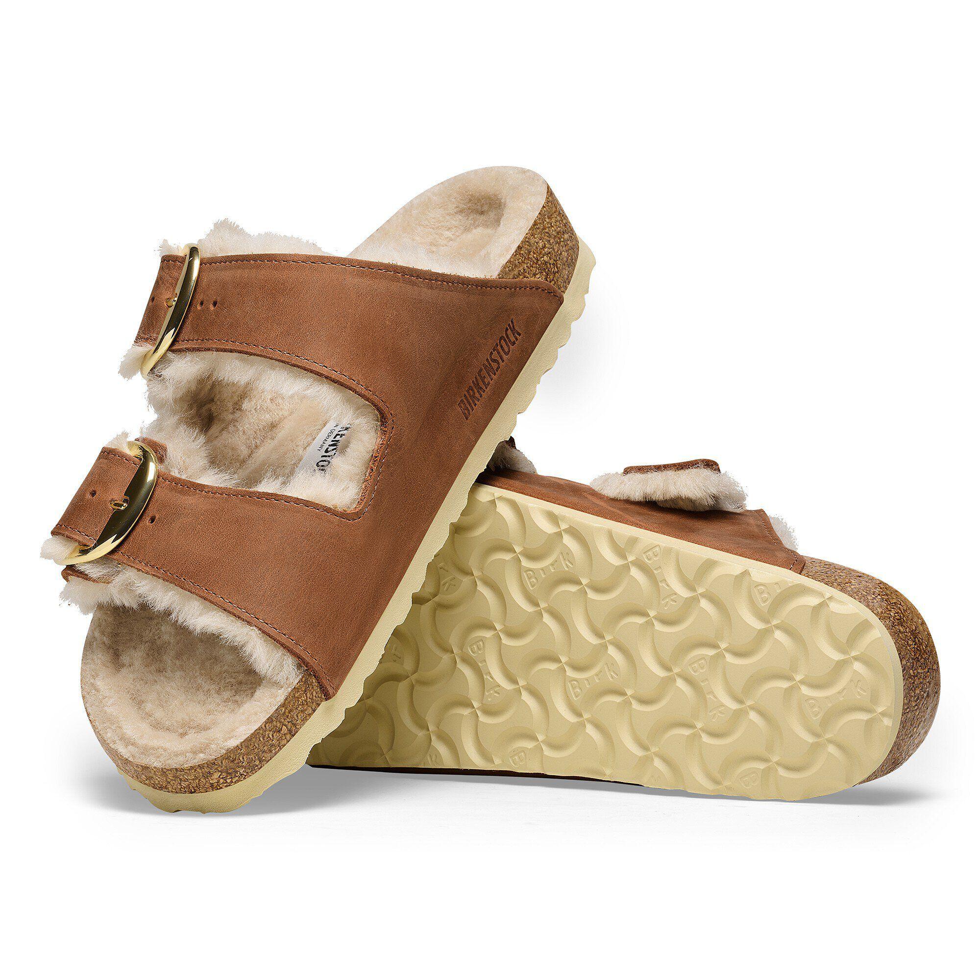 Arizona Big Buckle Shearling Natural Leather Oiled Product Image