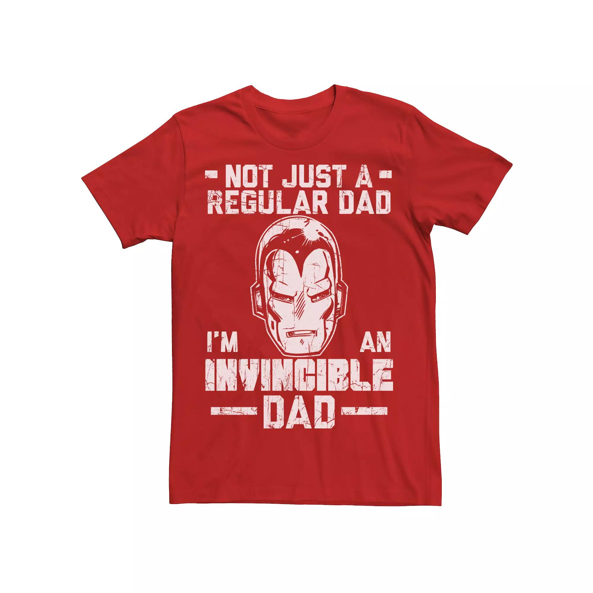 Men's Marvel Iron Man "Invincible Dad" Graphic Tee,  Product Image