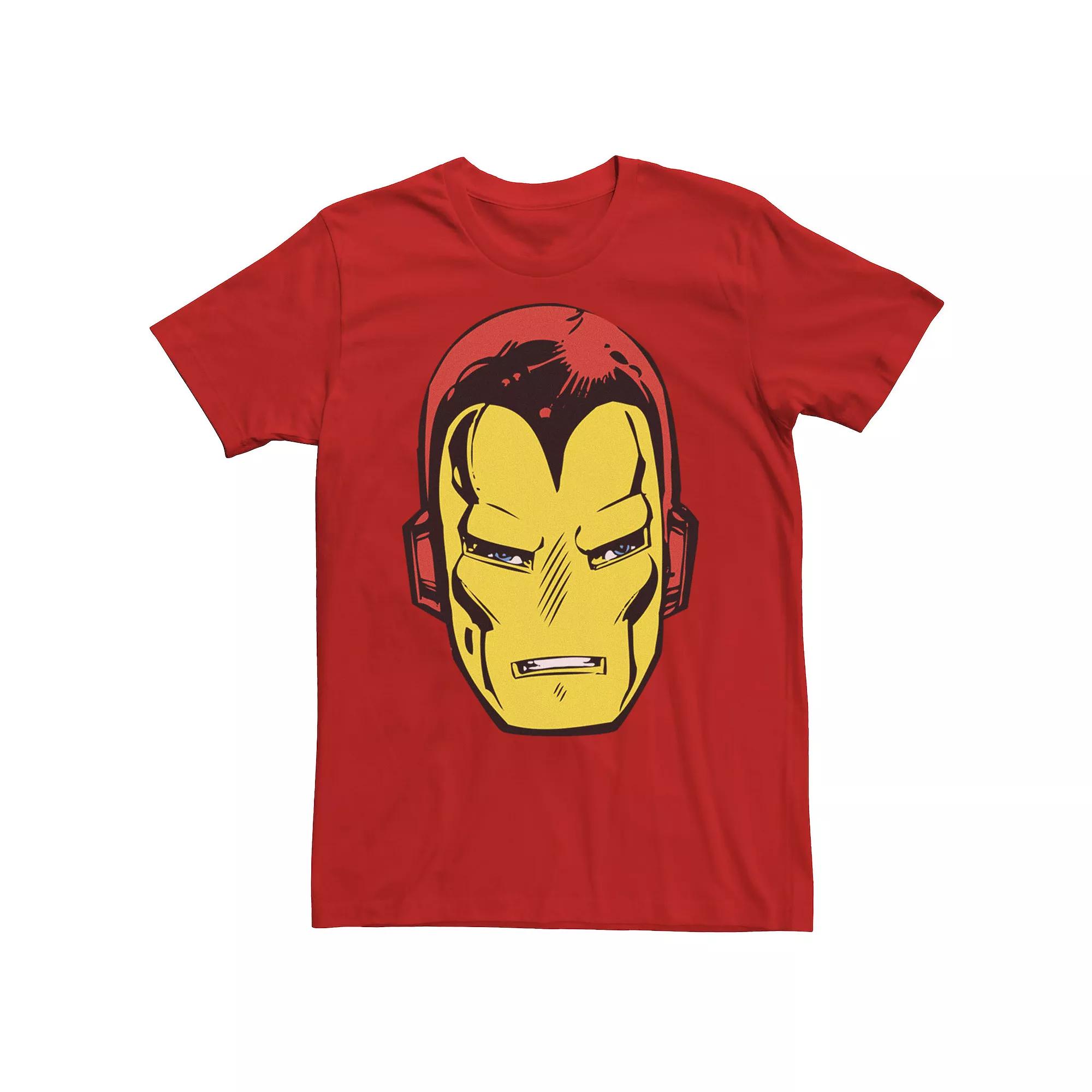 Men's Marvel Iron-Man Big Face Graphic Tee,  Product Image