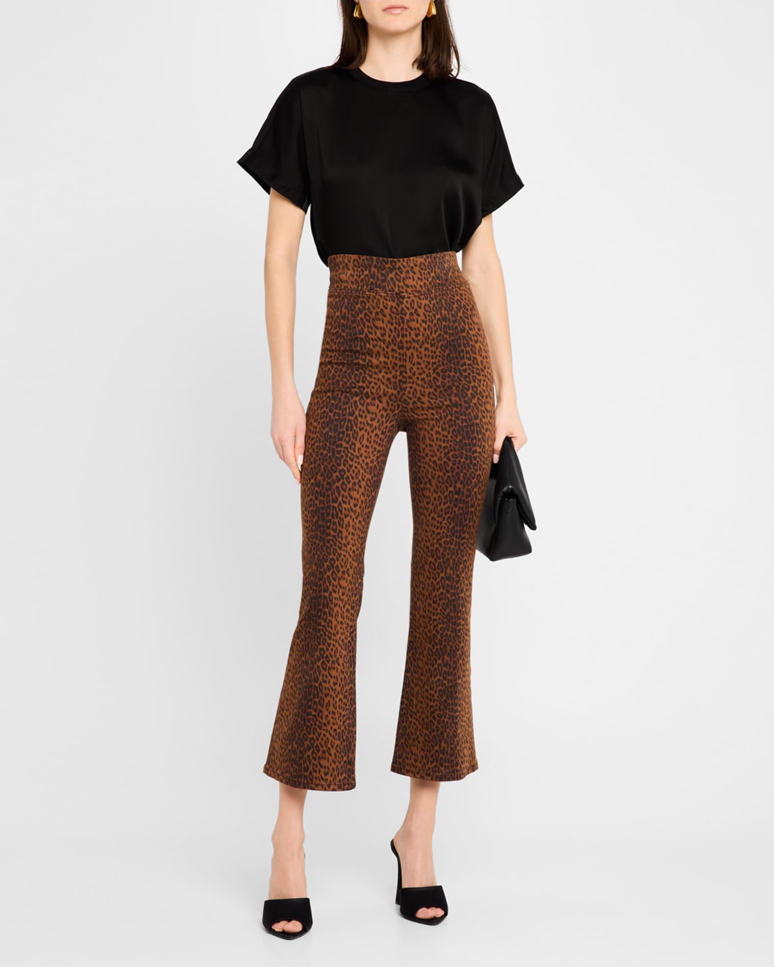 The Jetset Crop Mini Boot Leopard Pants Product Image