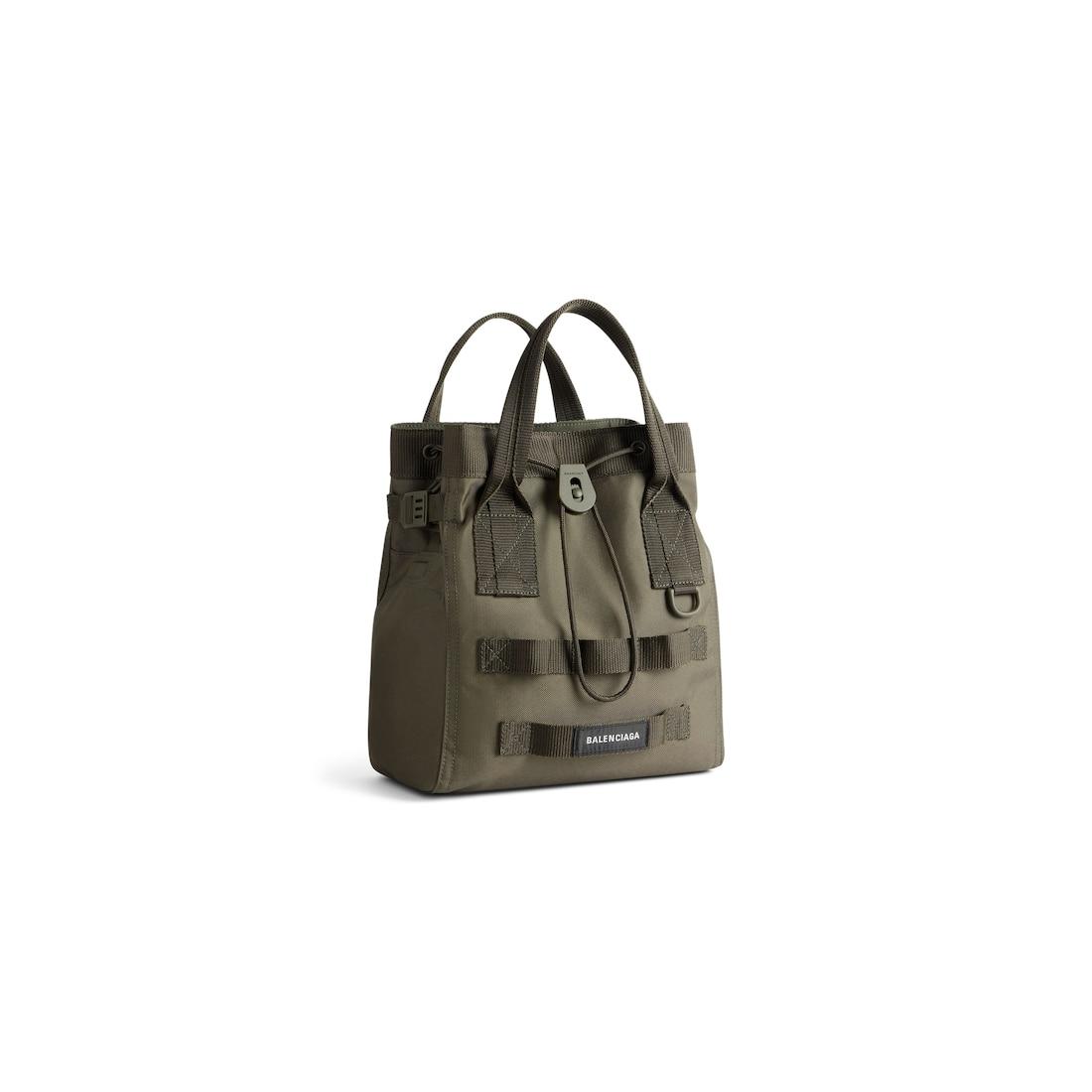Men's Army Tote Bag Small in Dark Green Product Image
