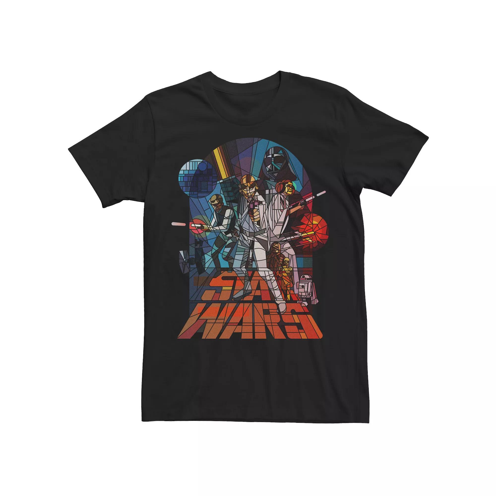 Men's Star Wars Darth Vader Japanese Poster Graphic Tee,  Product Image