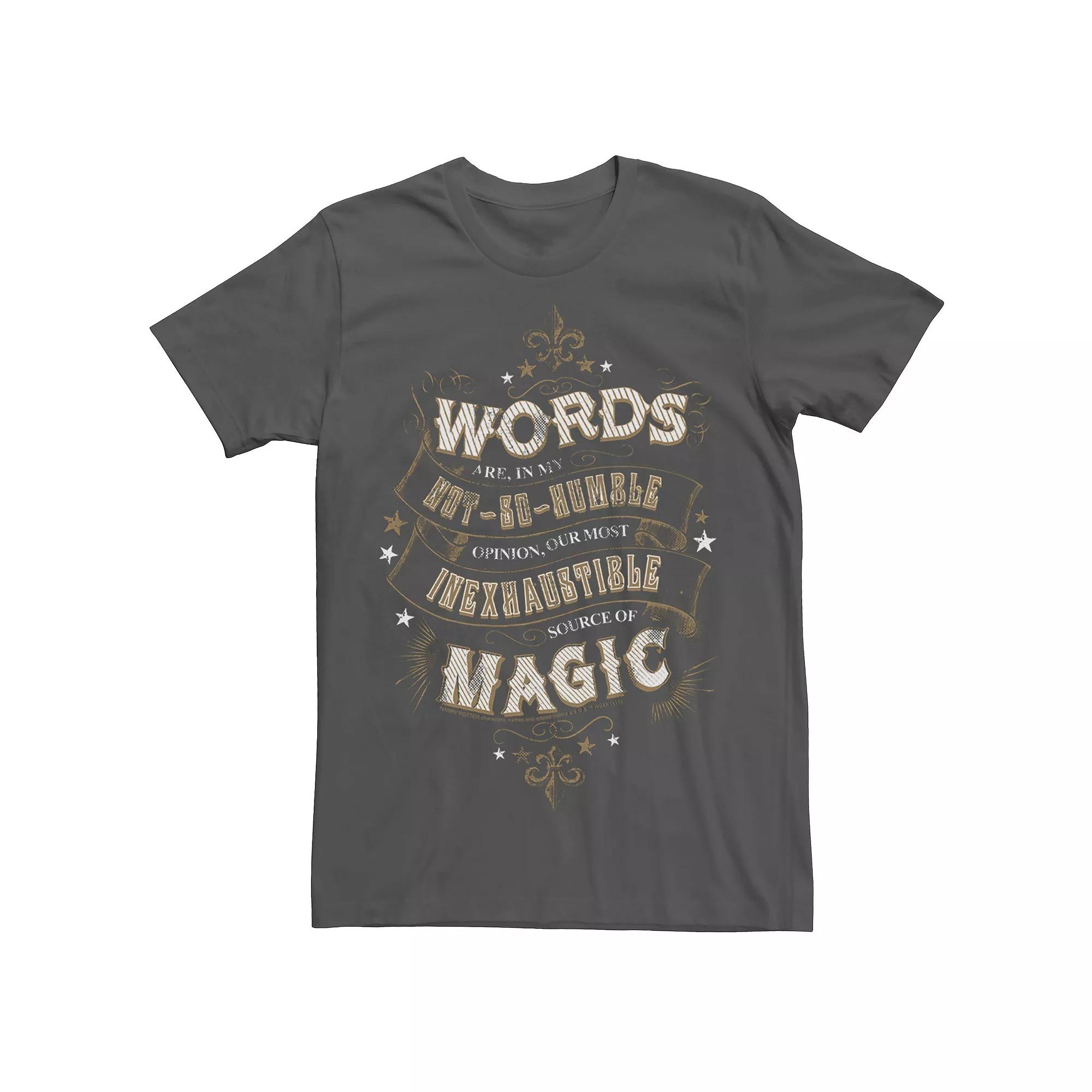 Men's Harry Potter 'Words Are An Inexhaustible Source Of Magic' Tee,  Product Image