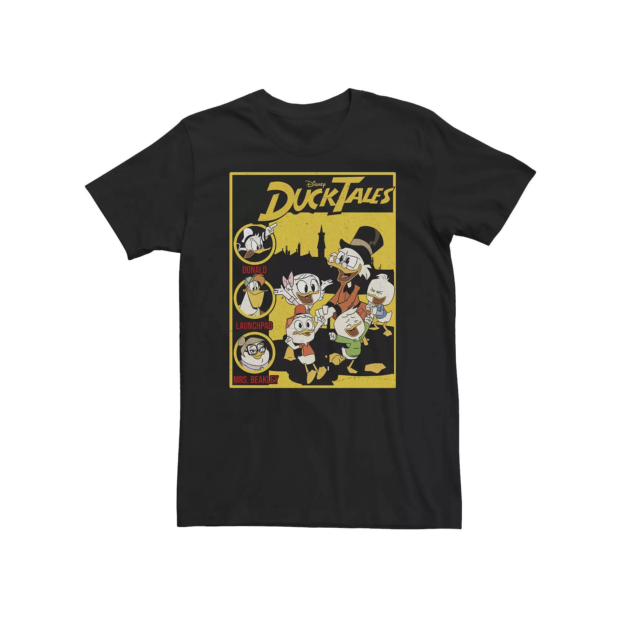 Big & Tall Disney DuckTales Group Shot Cover Tee, Men's,  Product Image